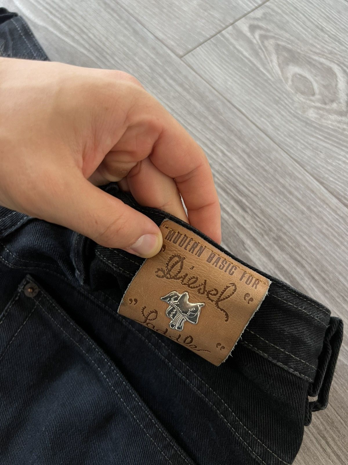 Diesel ‼️Vintage Diesel IND Ladder Baggy Black Denim Jeans‼️ Size US 33 - 10 Thumbnail