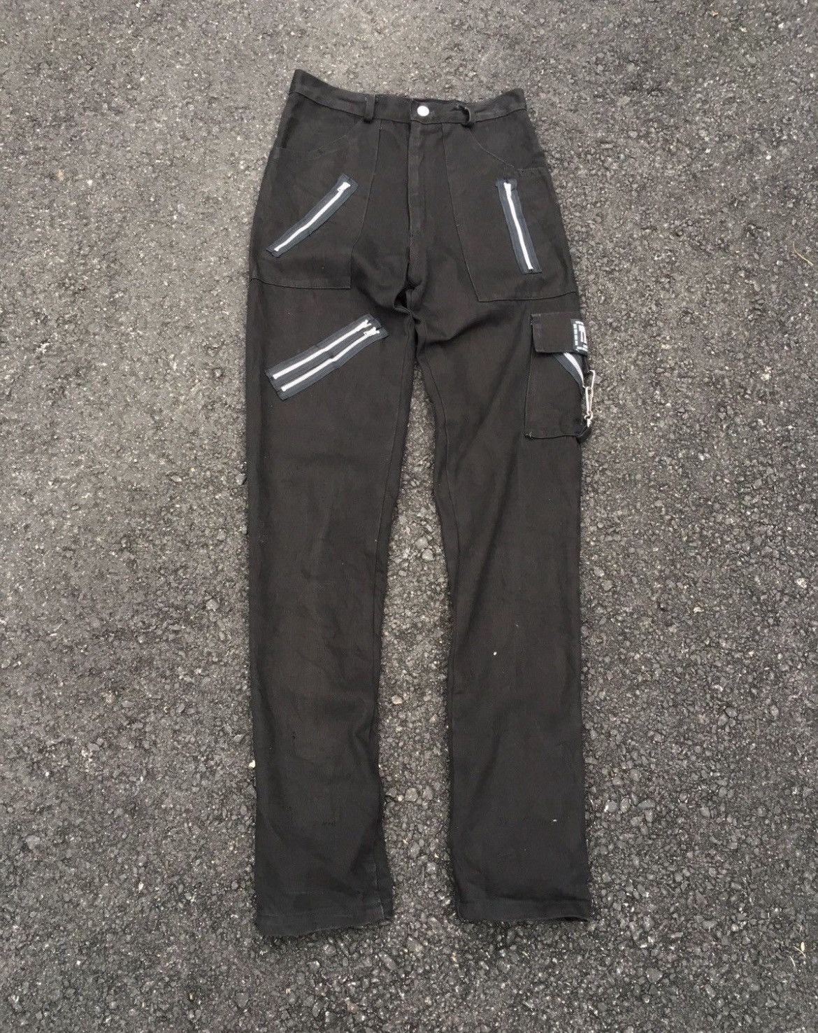If Six Was Nine × Issey Miyake × Tornado Mart 💥Insane 90s Style Bondage Multi Pocket Zipper Pants Size US 30 / EU 46 - 1 Thumbnail