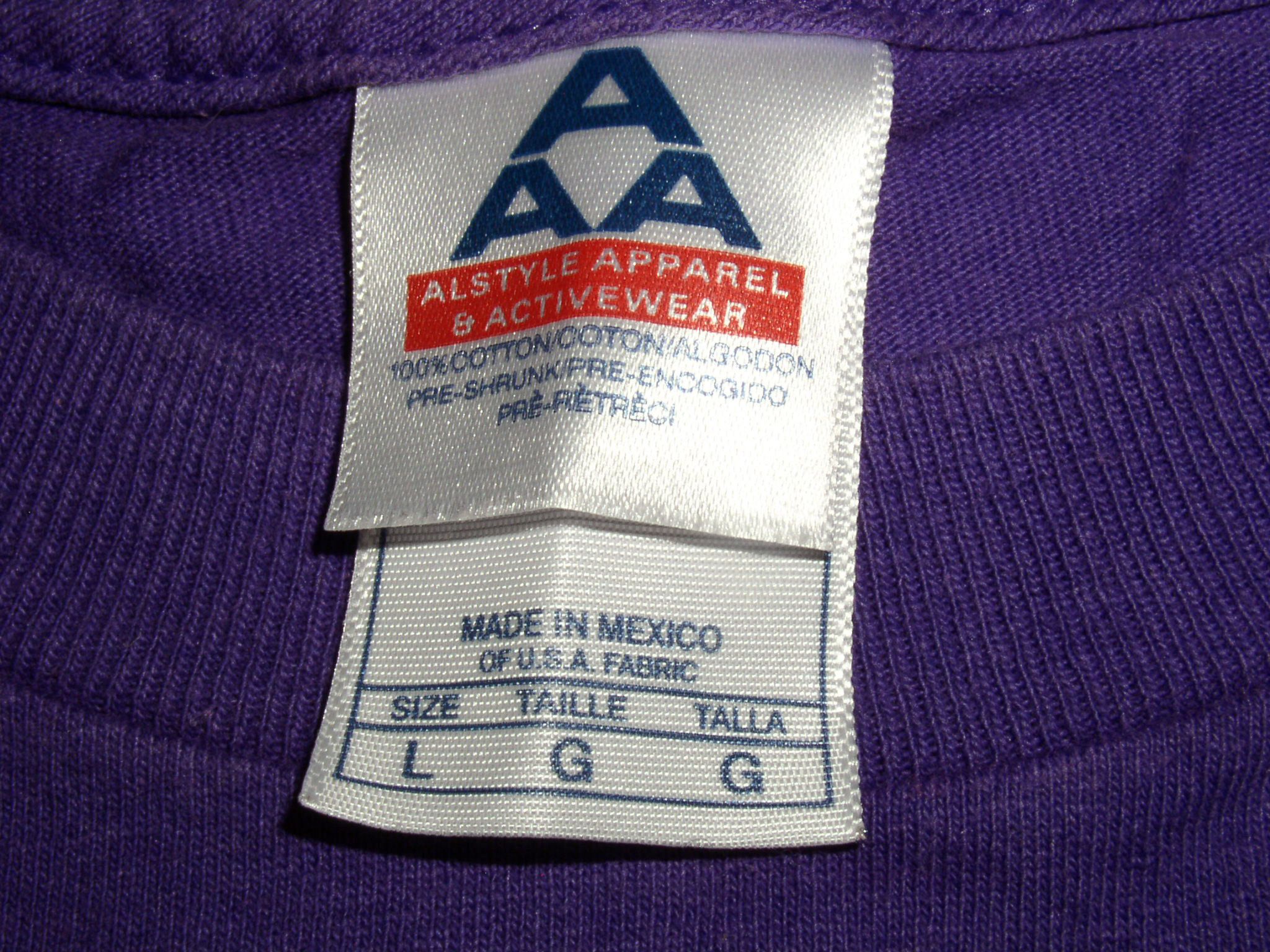 Alstyle Bowling Pins Sport T Shirt Fabric Applique Vintage Bowling Size US L / EU 52-54 / 3 - 5 Thumbnail