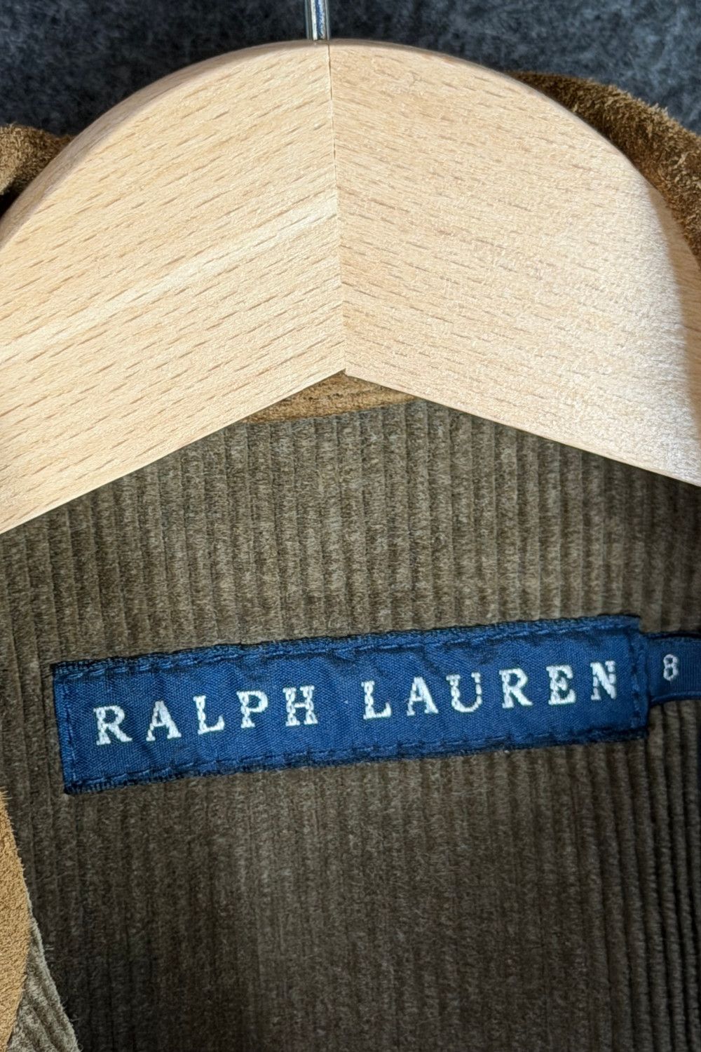 Ralph Lauren Suede Yoke Western Corduroy Blazer Women's 8 image 3