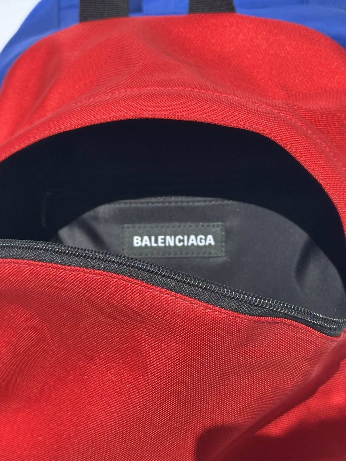 Balenciaga Demna Balenciaga Nylon Dbl Pack Backpack Blue/Red Size ONE SIZE - 5 Thumbnail