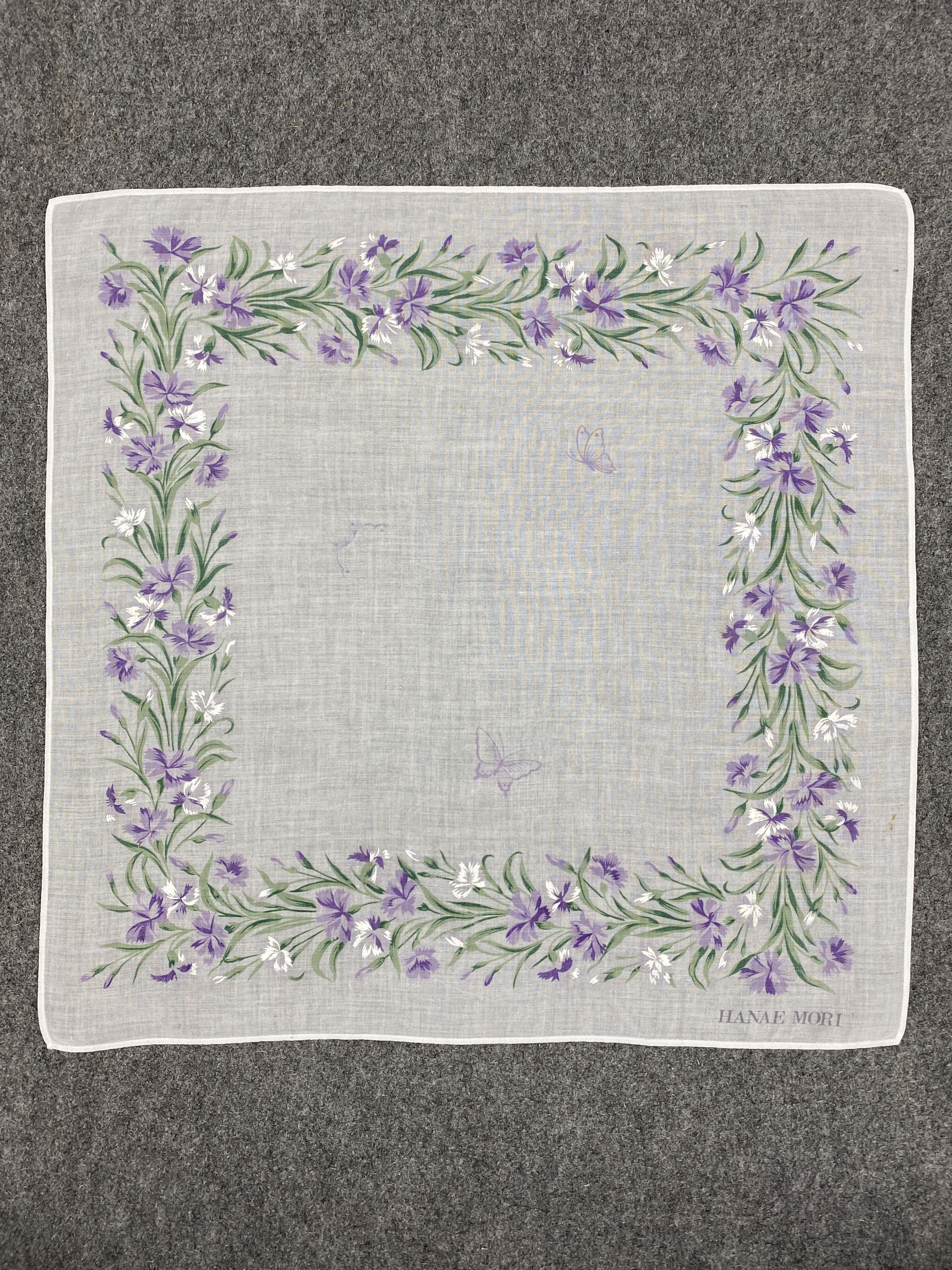 Hanae Mori Hanae Mori Handkerchief / Neckerchief / Bandana HKC0527 Size ONE SIZE - 4 Thumbnail