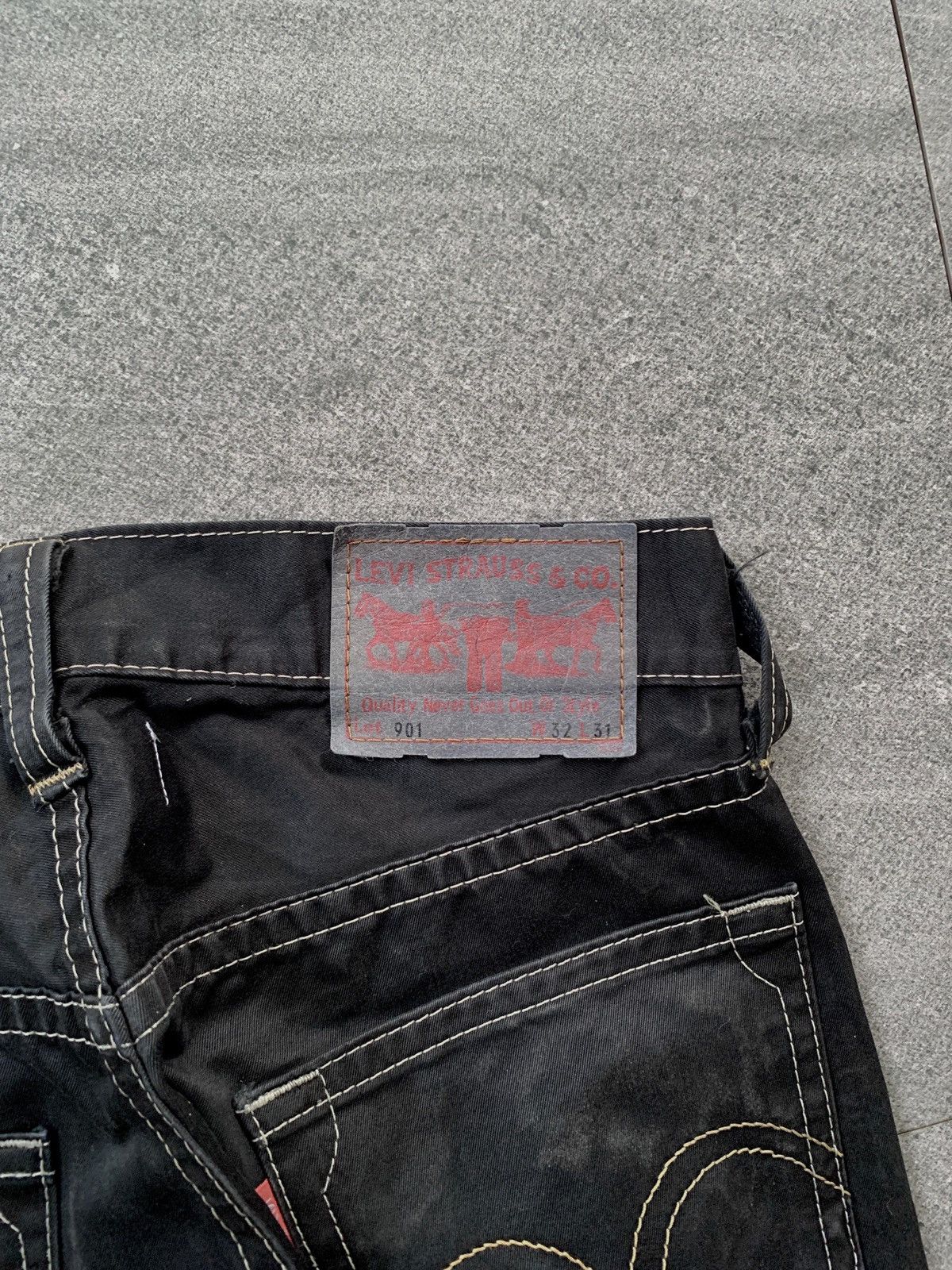 Junya Watanabe × Levi's FREE TAX! Contrast Stitching Straight Denim Jeans Size US 31 - 8 Thumbnail