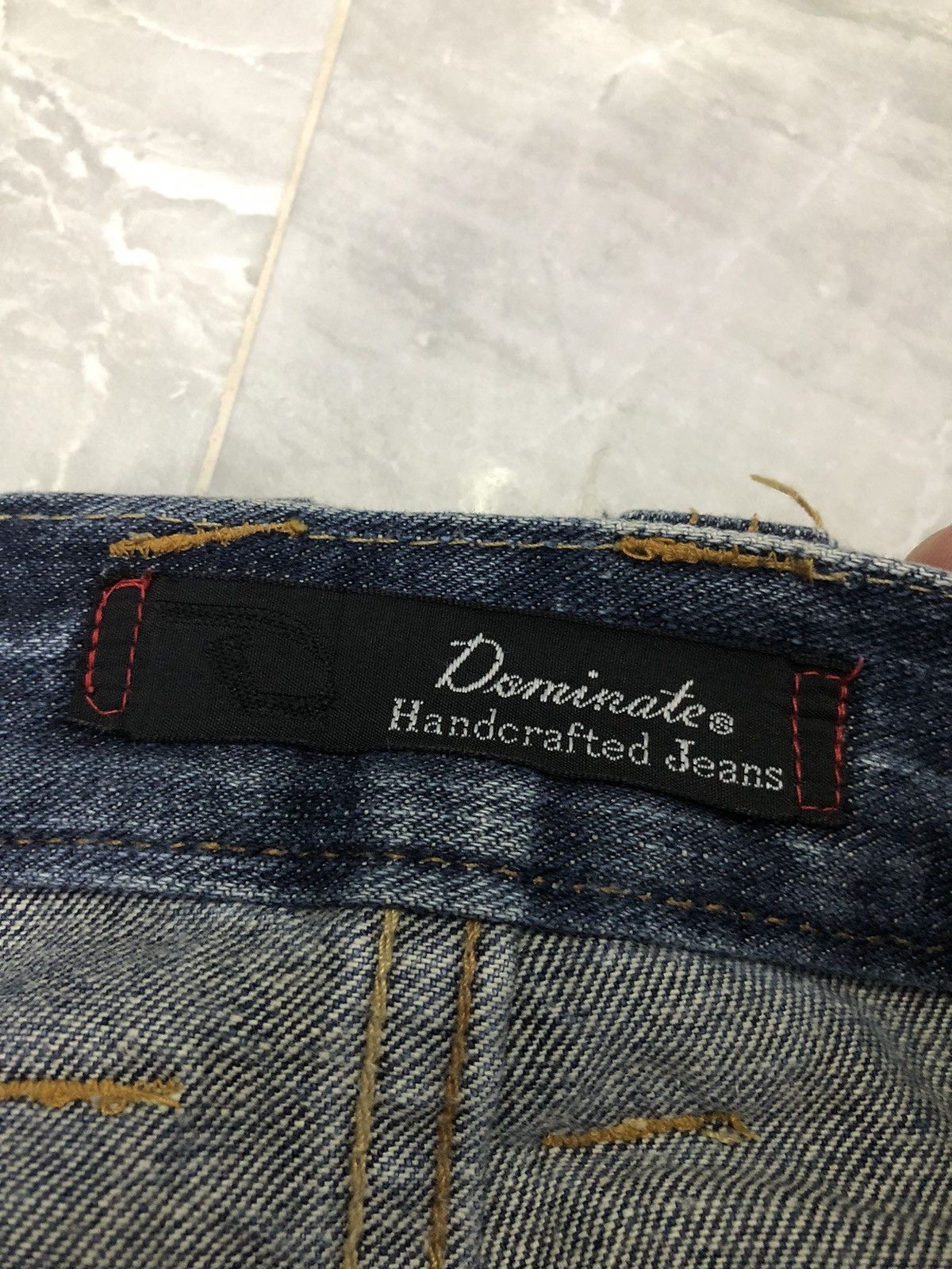 Japanese Brand Dominate Handcrafted 3/4 Denim – Double Waist + Patch Loop Size US 34 / EU 50 - 7 Thumbnail