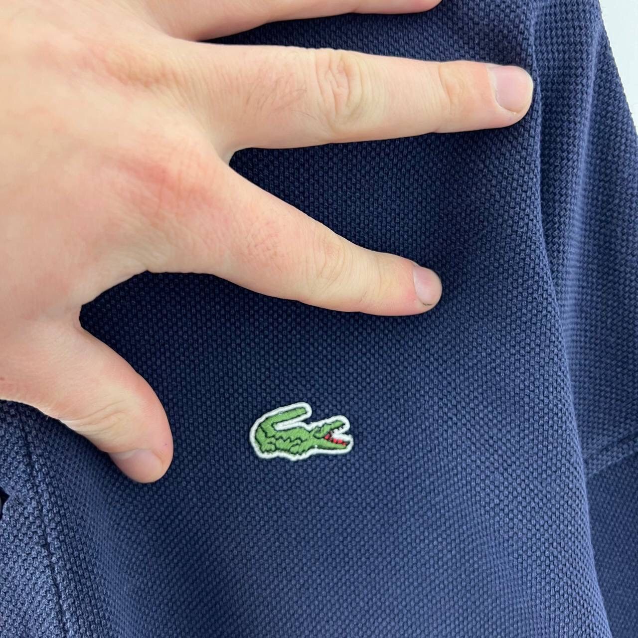 Lacoste Rugby Lacoste Vintage Mini Logo Sweatshirt 90s Size US XL / EU 56 / 4 - 3 Thumbnail