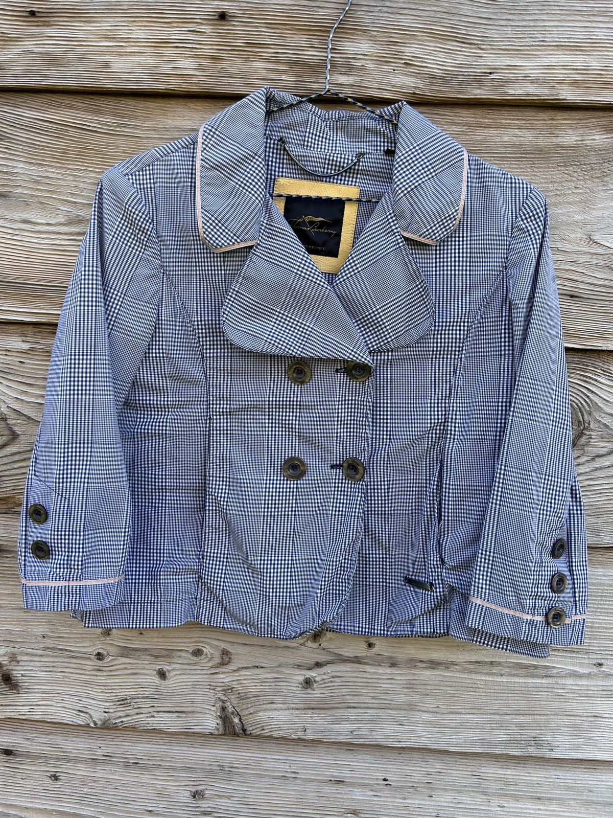 Burberry Vintage Thomas Burberry Checkered Short Jacket Size S / US 4 / IT 40 - 1 Thumbnail