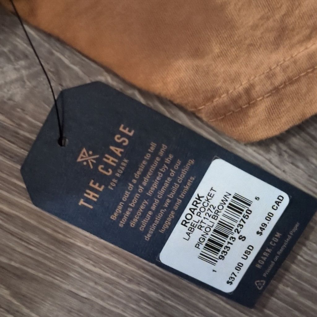 Roark Roark Pignoli Brown Label Pocket Tee Size Small Size US S / EU 44-46 / 1 - 4 Thumbnail