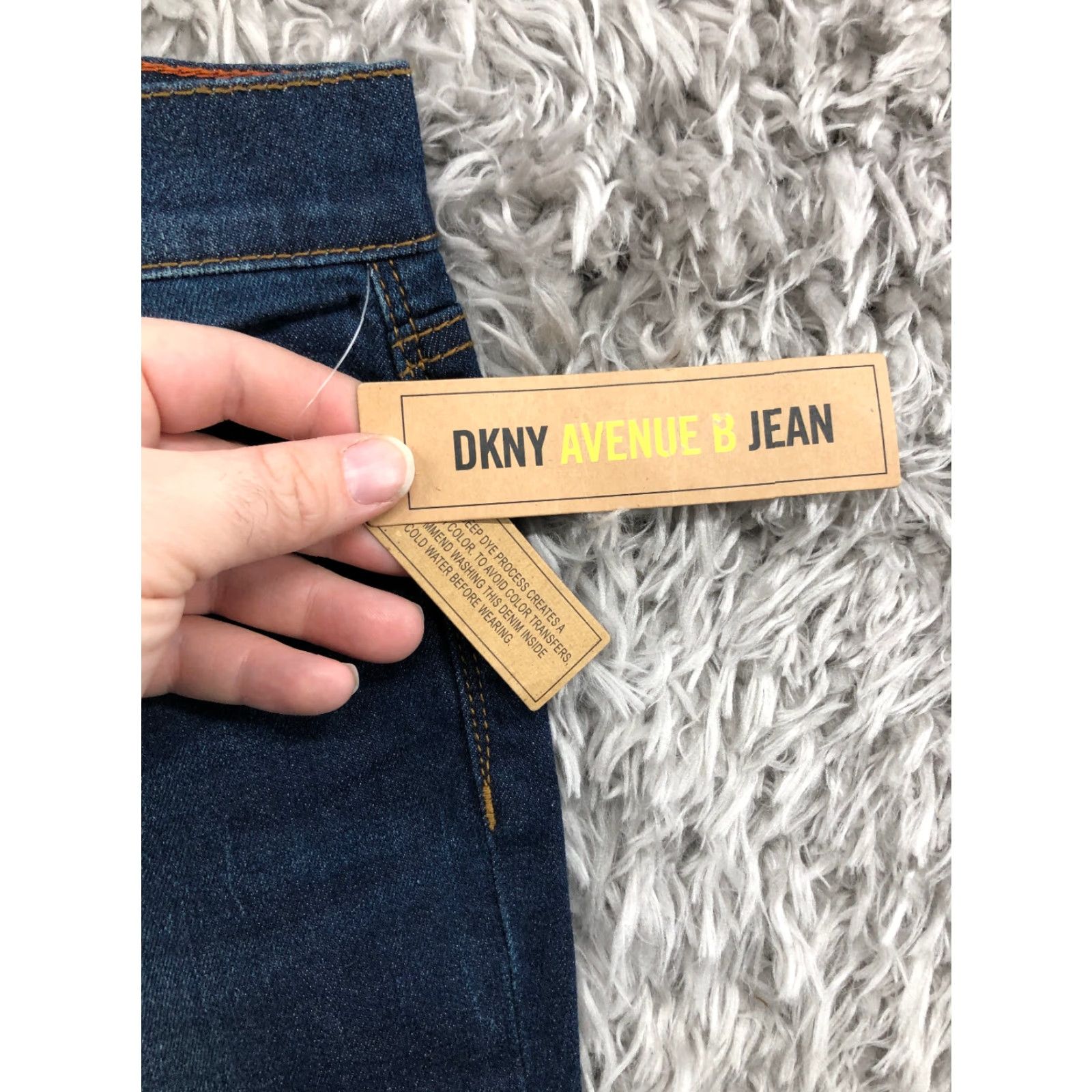 DKNY DKNY Ave B Jeans Slim Straight Dark Wash Blue Denim Size 10 Womens Low Rise 32 Waist 32 Inseam Size 32" / US 10 / IT 46 - 5 Thumbnail