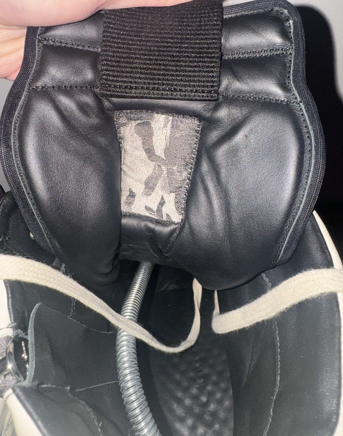 Rick Owens × Rick Owens Drkshdw Rick Owens Milk/Black Geobaskets Size US 9 / EU 42 - 11 Thumbnail