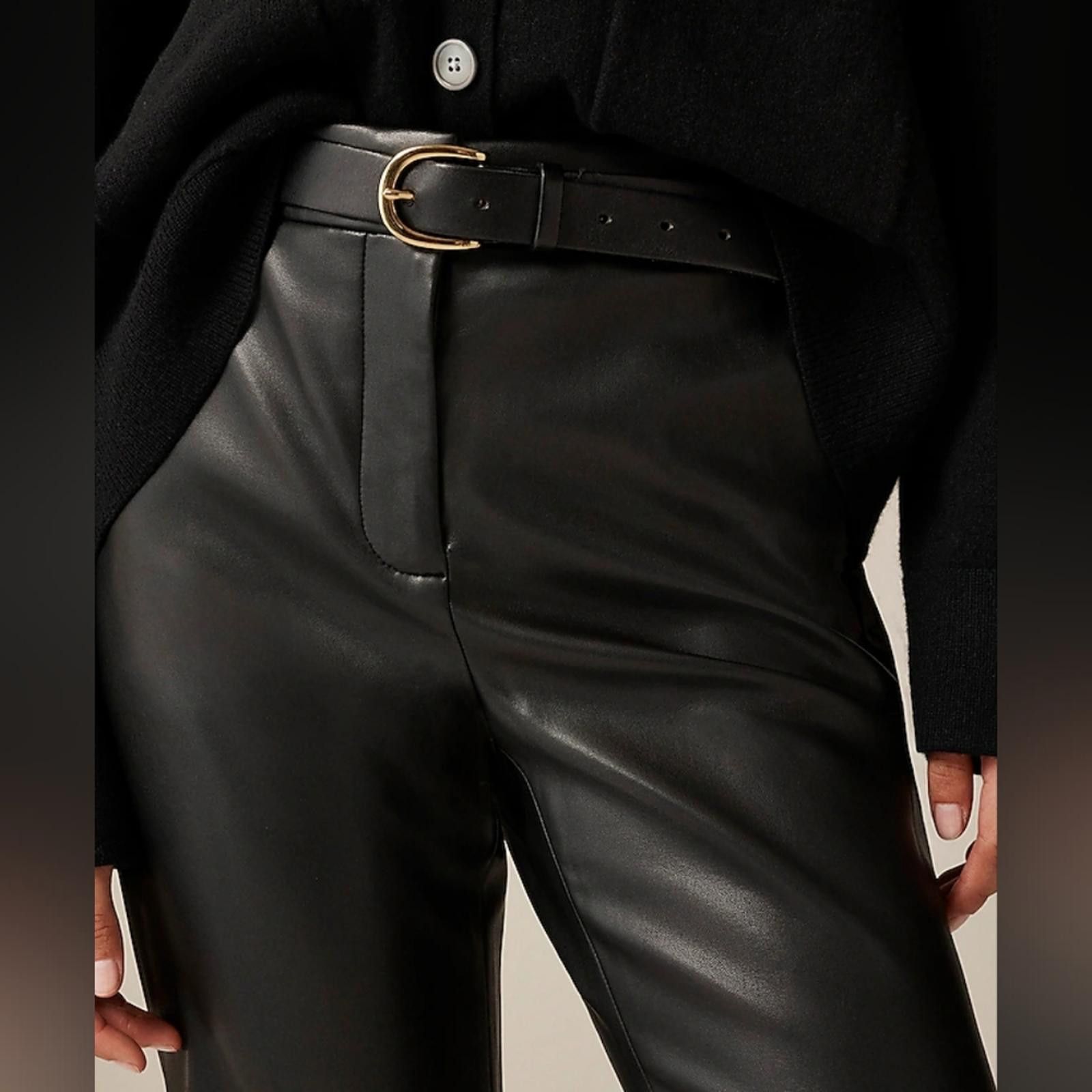 J.Crew J Crew Kate straight-leg pant in faux leather Size 25" / US 0 / IT 36 - 2 Thumbnail
