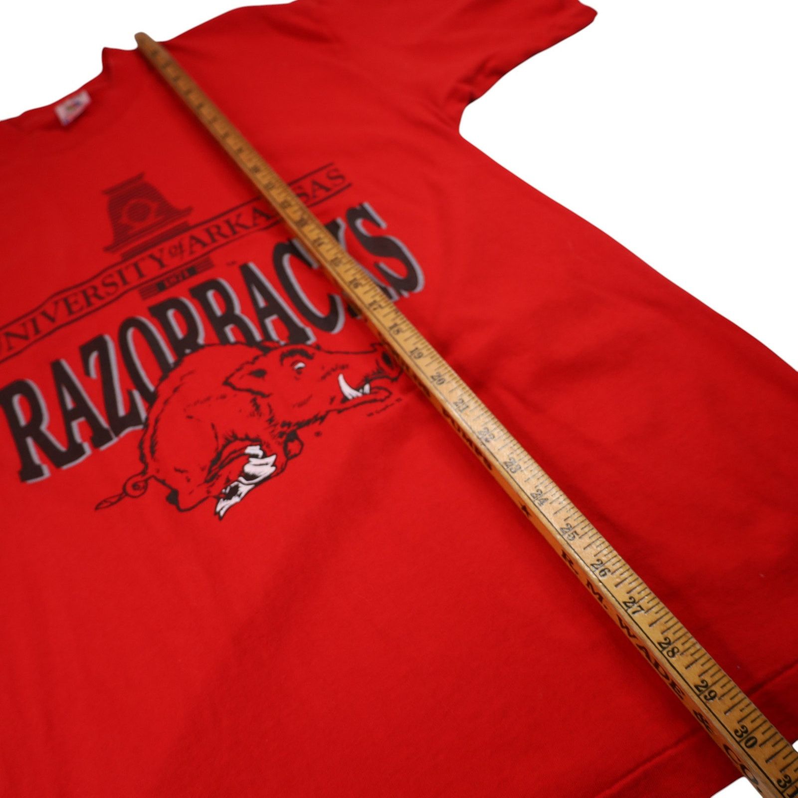 NCAA × Vintage Vintage University of Arkansas Razorbacks Graphic T Shirt Size US L / EU 52-54 / 3 - 8 Thumbnail