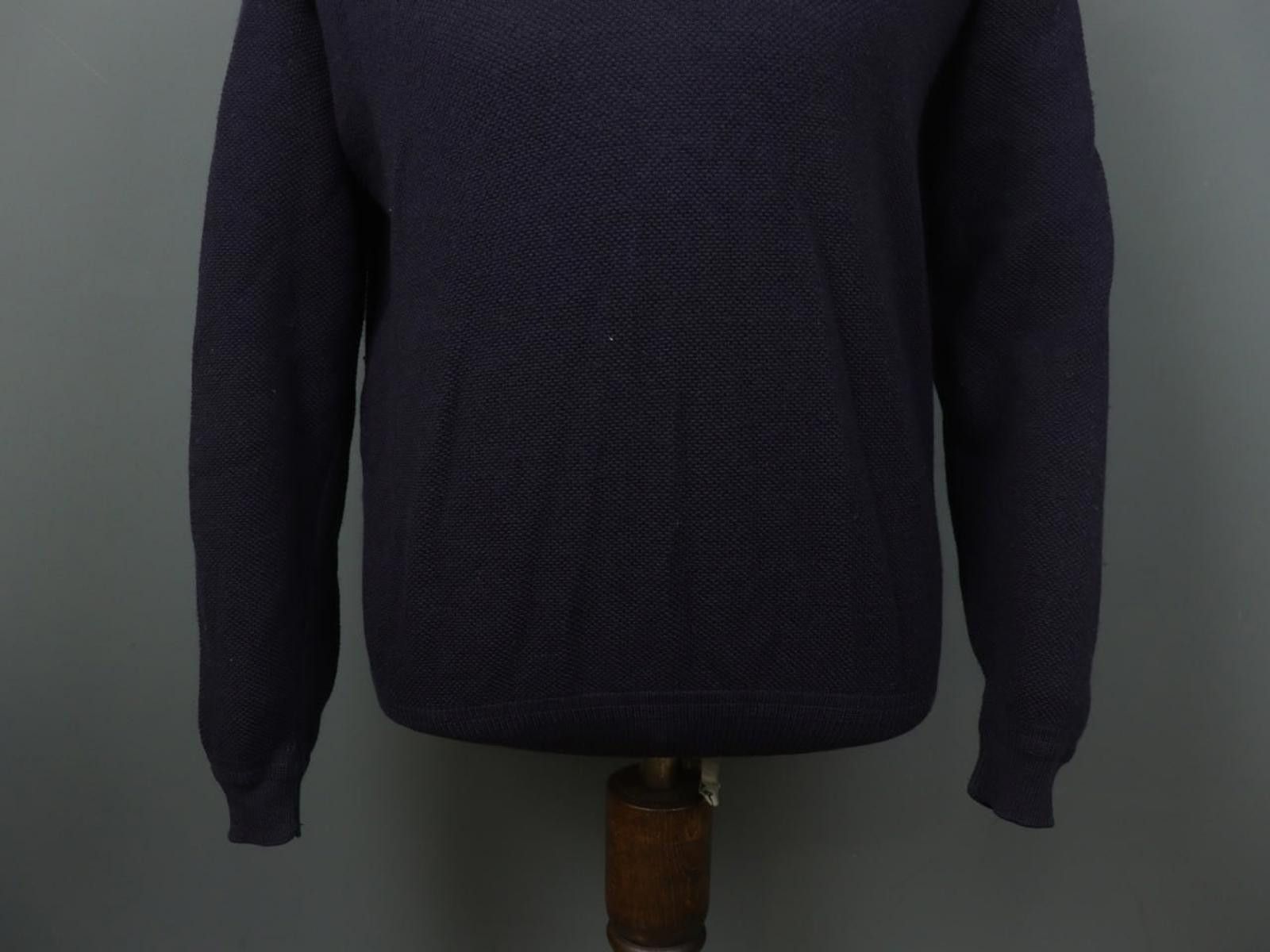 Lacoste Lacoste Navy Tight Knit V-Neck Pullover Sweater Size 7 Size US M / EU 48-50 / 2 - 4 Thumbnail