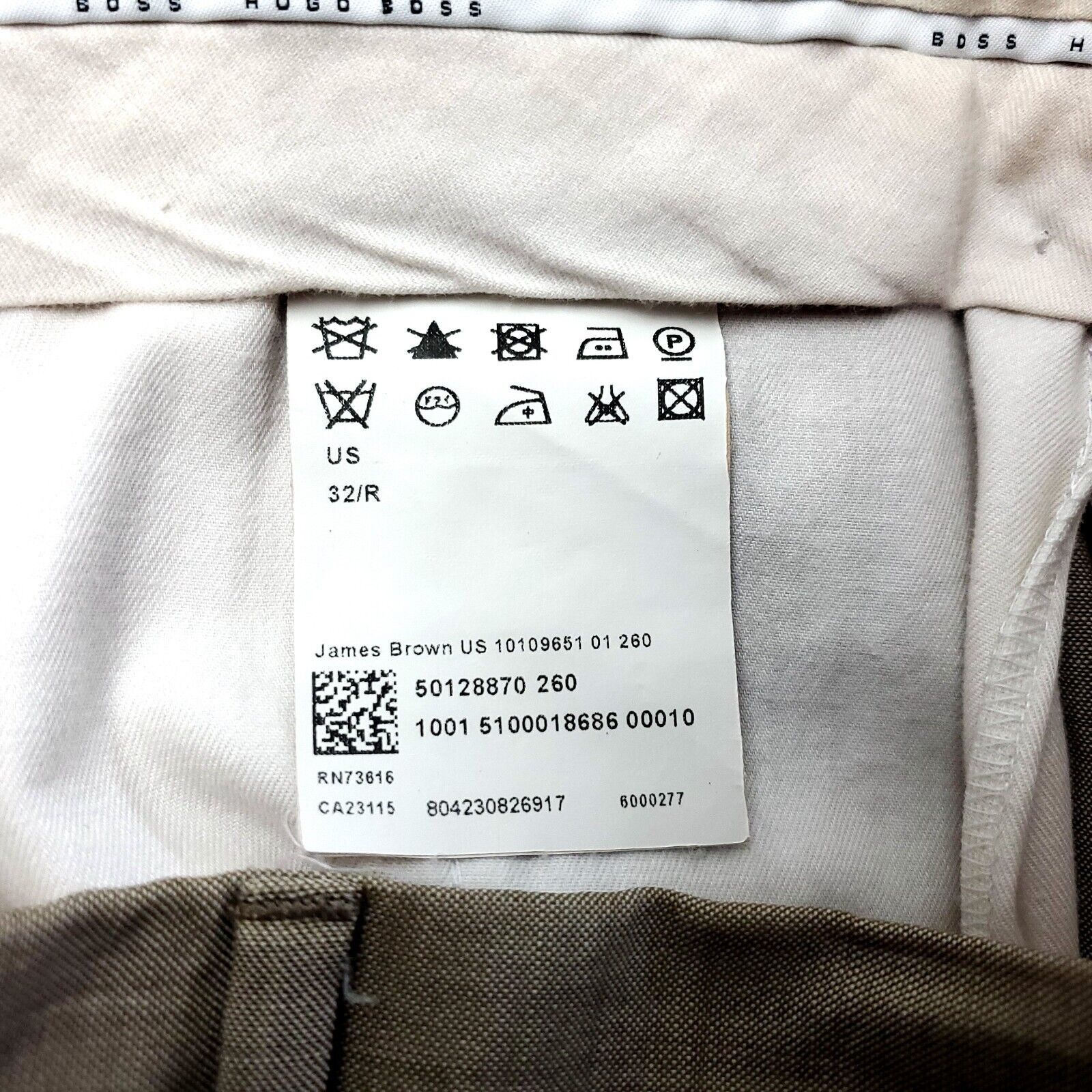 Hugo Boss Hugo Boss James Brown Wool Mohair Pants Tan Flat Front Mid R Size 34R - 4 Thumbnail
