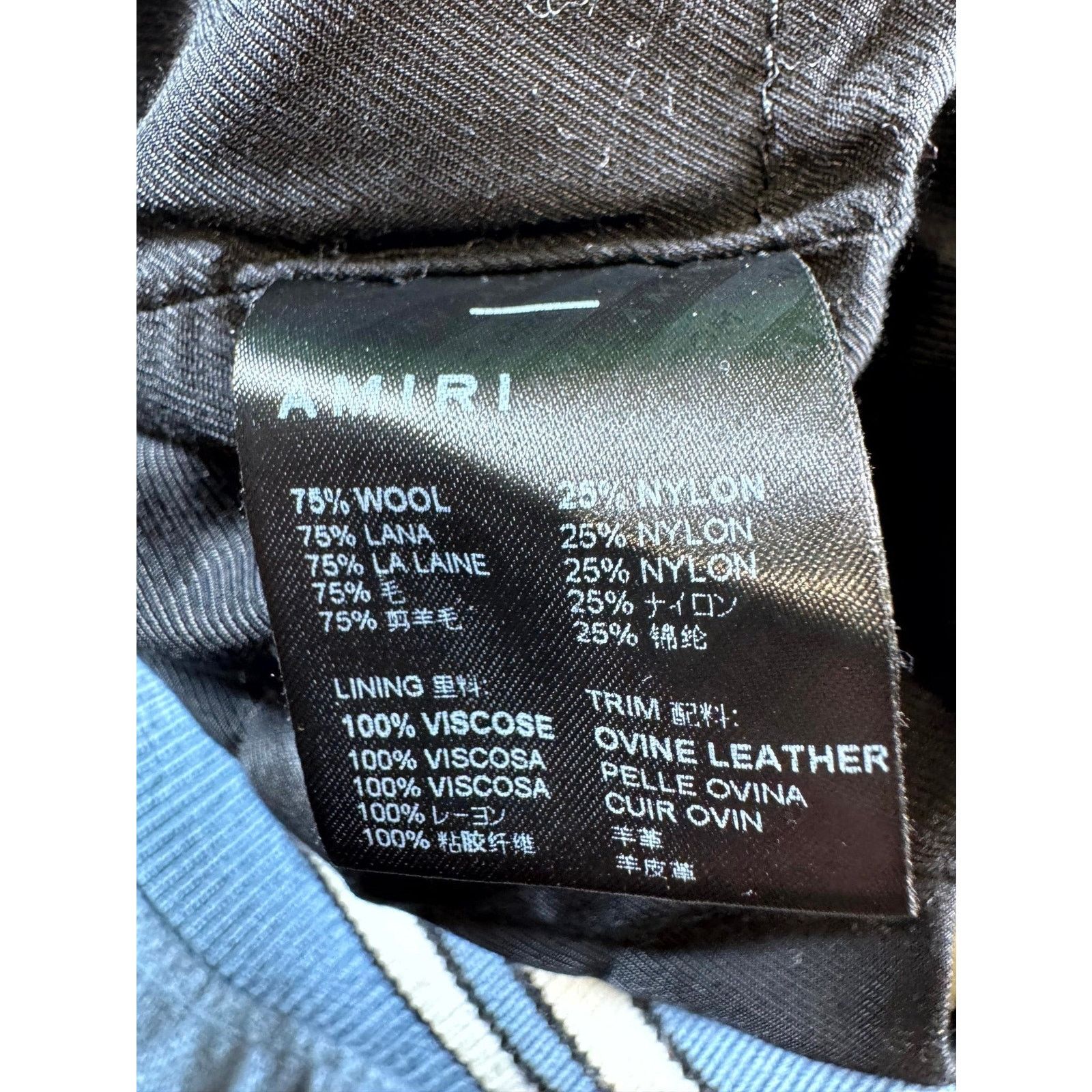 Amiri Amiri Bone Varsity Blue & Cream Jacket Size US L / EU 52-54 / 3 - 7 Thumbnail