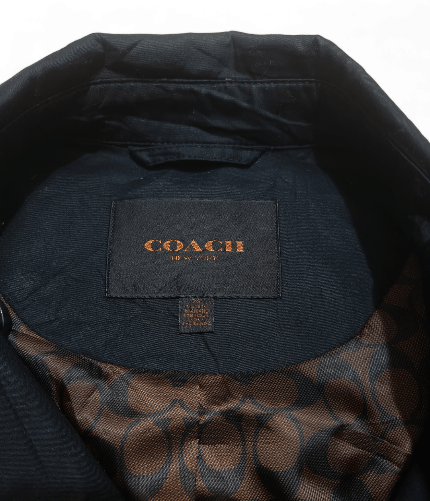 Coach Vintage COACH New York Black Belted Trench Coat Size XS / US 0-2 / IT 36-38 - 7 Thumbnail
