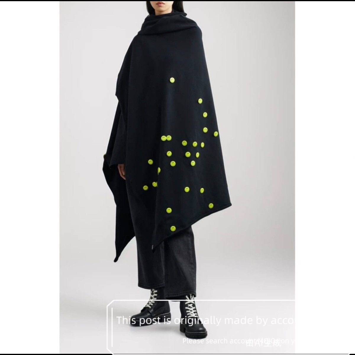 Raf Simons Raf Simons x Smiley Pin x Patch Oversized Scarf mojos253 Size ONE SIZE - 1 Thumbnail