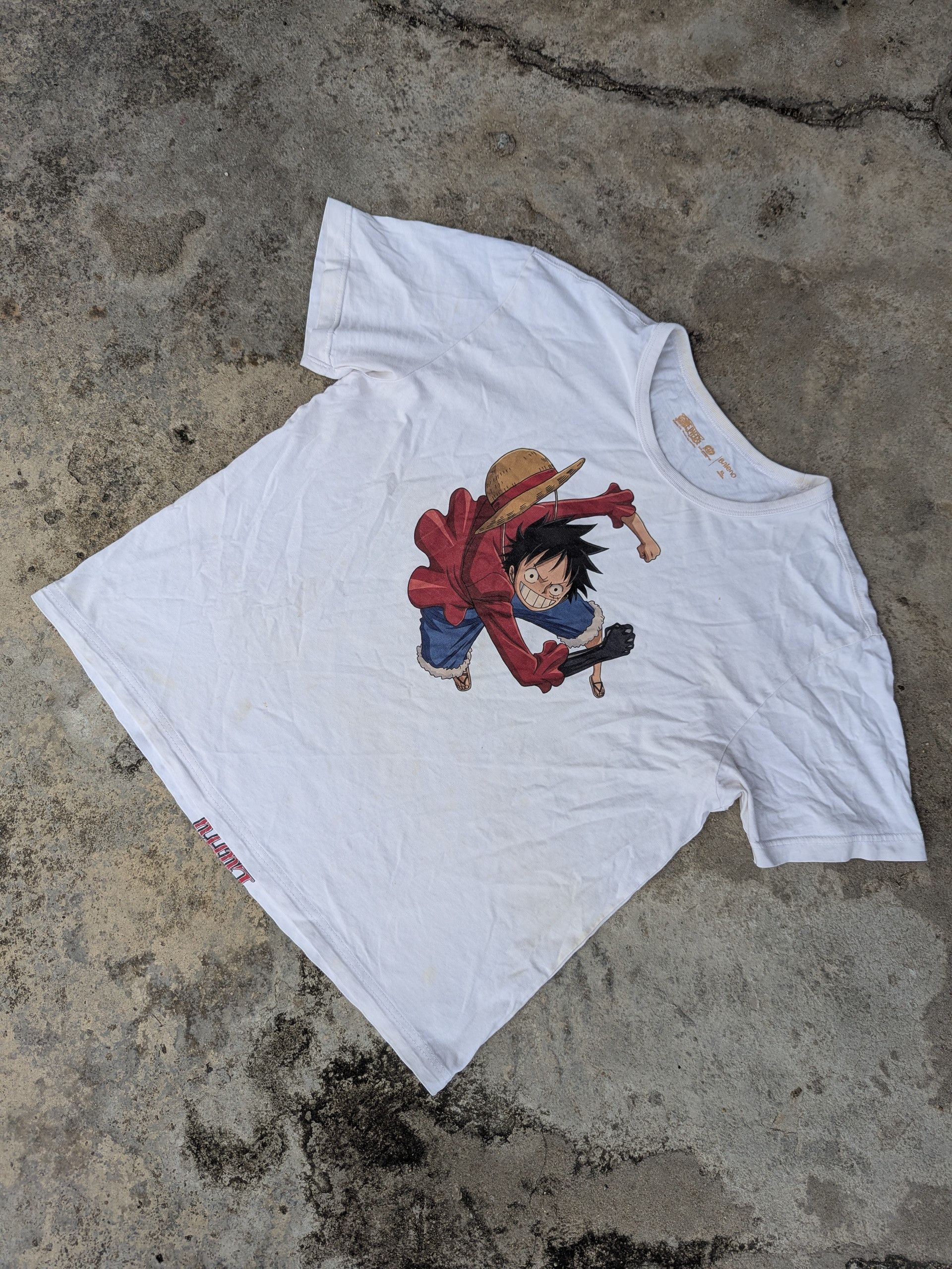 Anime × Japanese Brand × One Piece One Piece Luffy The Monkey Character T Shirt Size US M / EU 48-50 / 2 - 2 Thumbnail