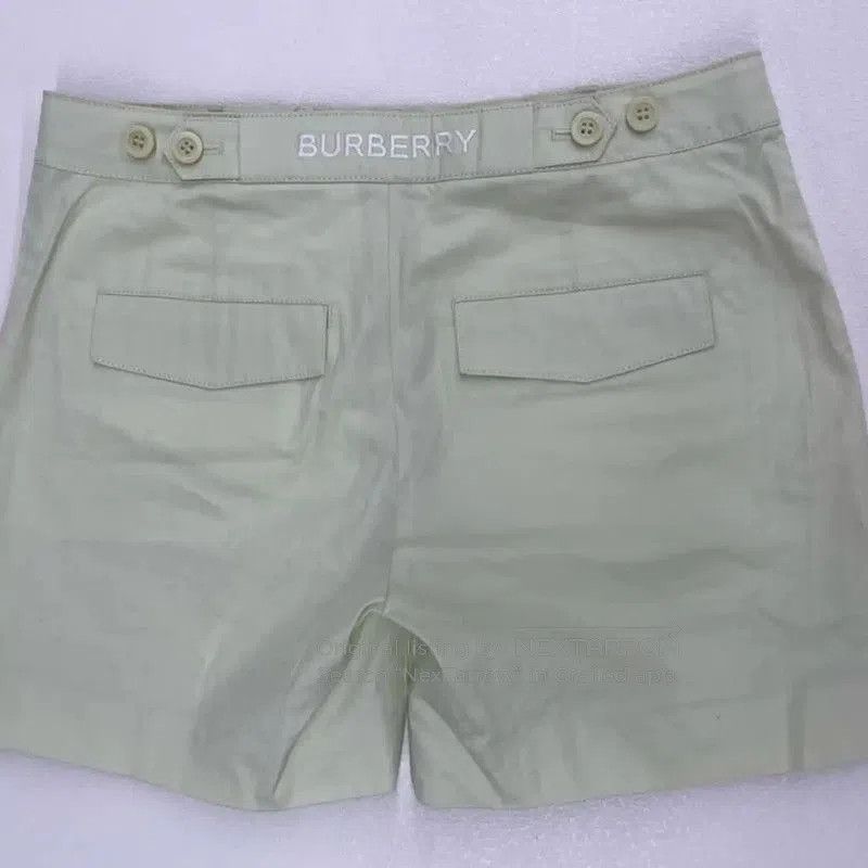 Burberry Burberry Green Cotton Women's Shorts. Size 37" - 2 Thumbnail