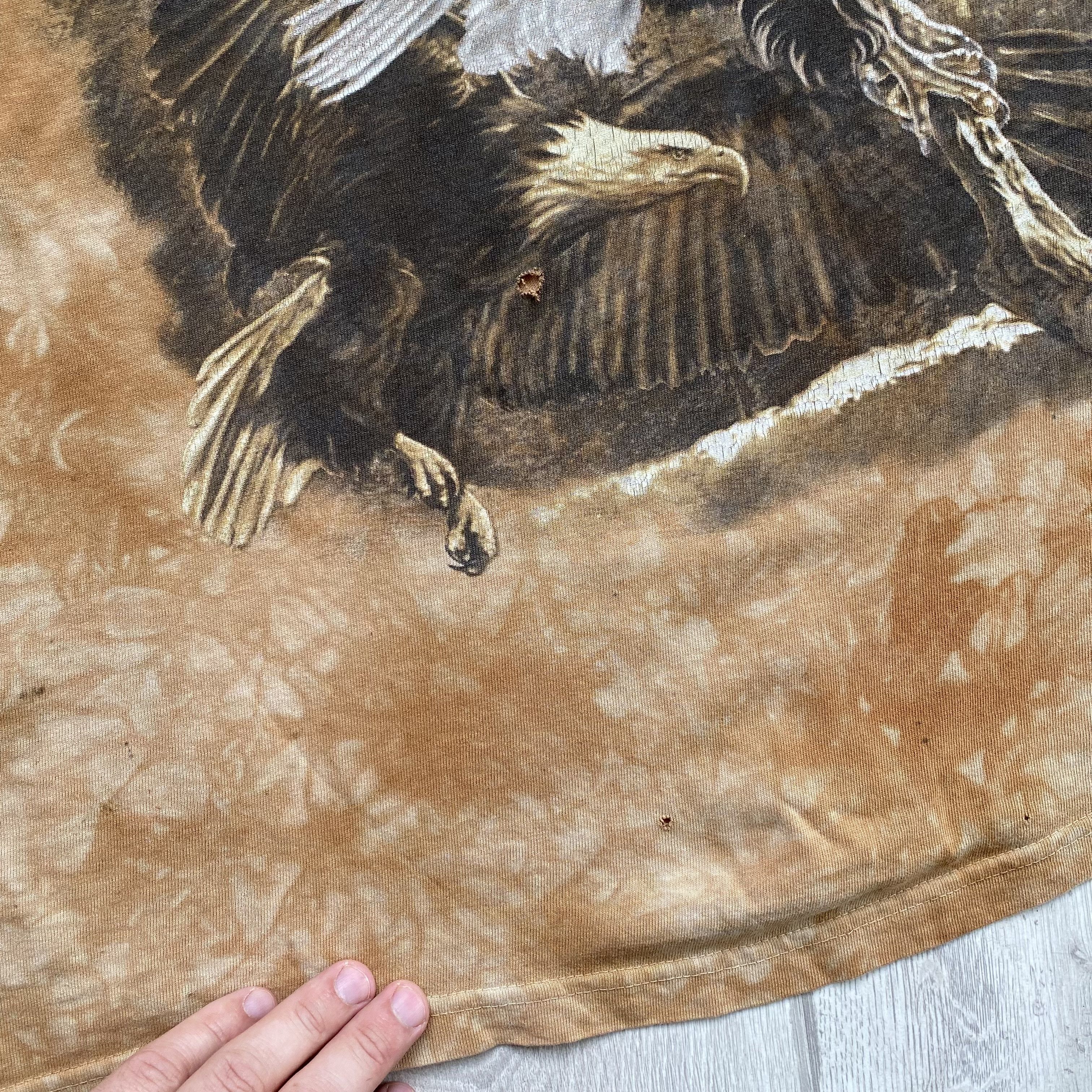 The Mountain 🦅 Distressed Vintage 90s USA Eagle Mountain tee animal Size US L / EU 52-54 / 3 - 7 Thumbnail