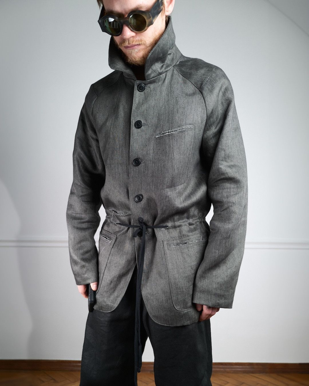 Individual Sentiments NKTRMNV LINEN CHORE JACKET Size US L / EU 52-54 / 3 - 5 Thumbnail