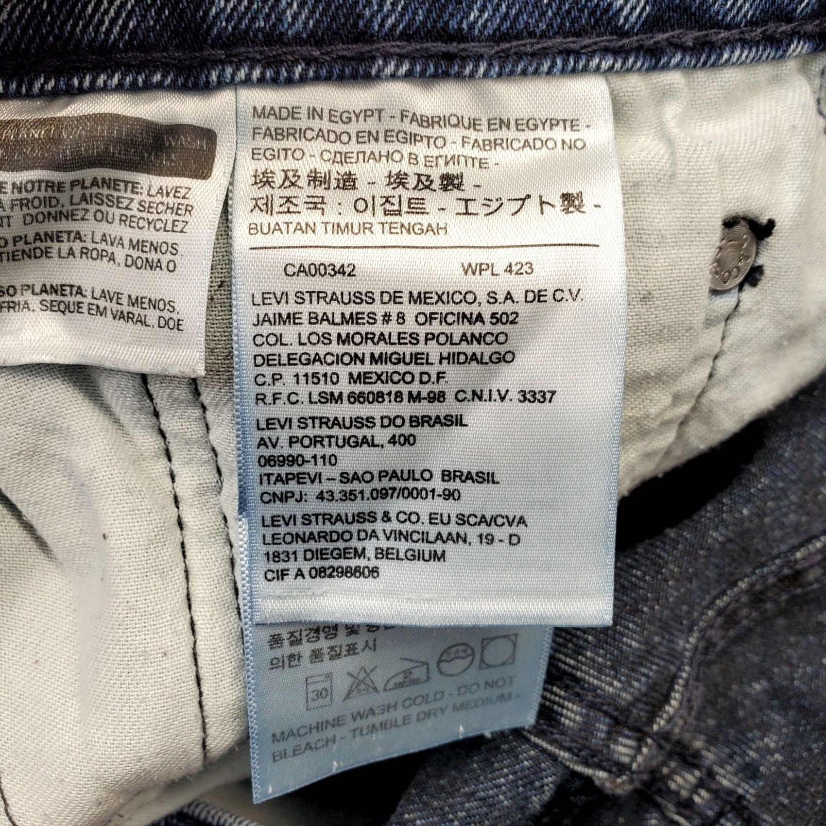 Levi's Levi's 511 Skinny Jeans Mens 30x32 Blue Denim Medium Wash Streetwear Red Tab - Mens Size 30 - 5-Pocket Denim Jeans Size US 30 / EU 46 - 7 Thumbnail
