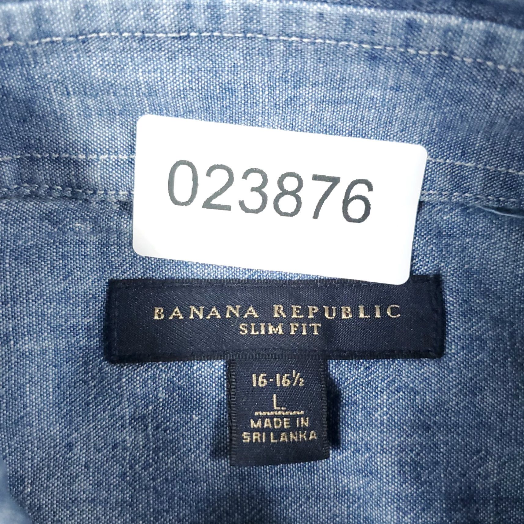 Banana Republic Banana Republic Shirt Mens 16.5 Blue Button-Up Long Sleeve Cotton Casual Formal Workwear Modern Mens Size US L / EU 52-54 / 3 - 6 Thumbnail