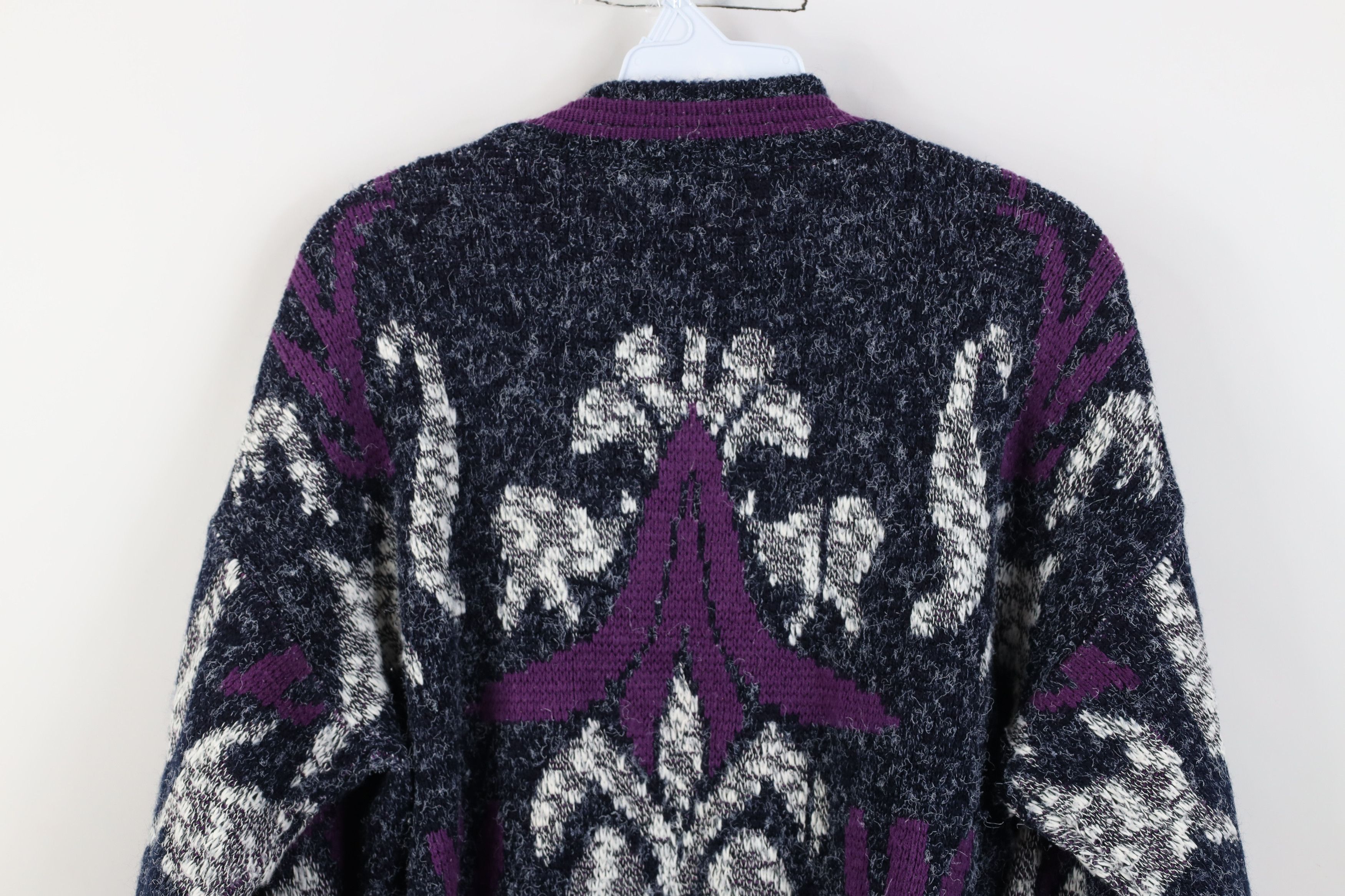 Vintage Vintage 90s Coogi Style Abstract Geometric Knit Sweater Size US M / EU 48-50 / 2 - 10 Thumbnail