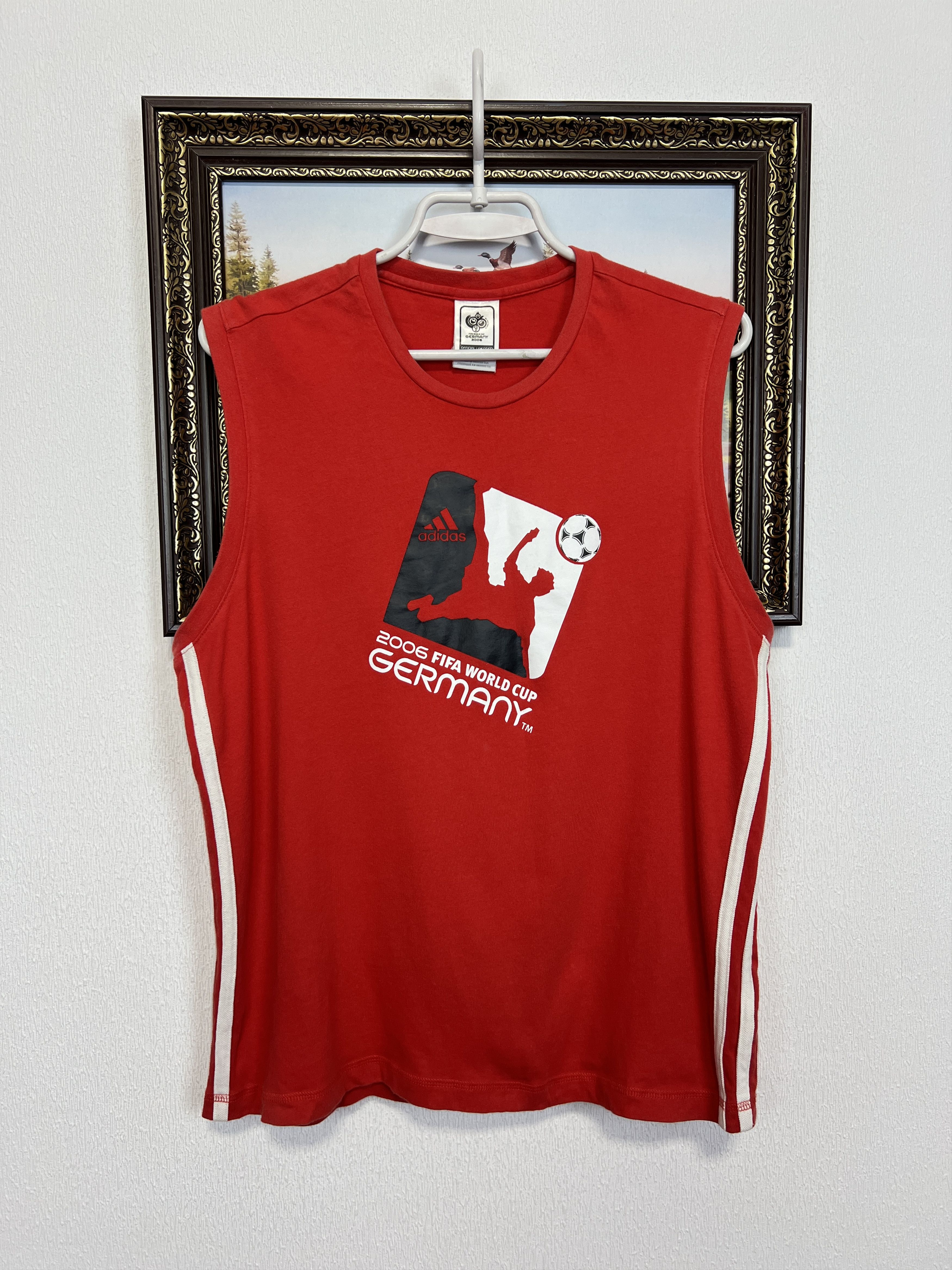 Adidas Germany World Cup Football Train Vest Shirt Siccer Jersey Size US M / EU 48-50 / 2 - 1 Thumbnail
