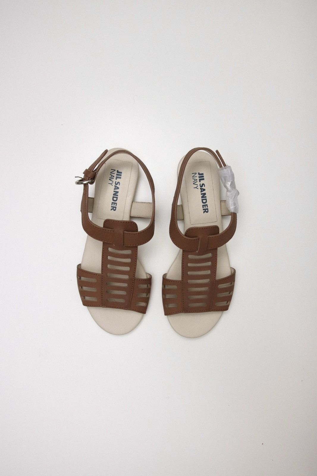 Jil Sander Jil Sander Navy new brown leather sandals Size US 6 / IT 36 - 2 Thumbnail
