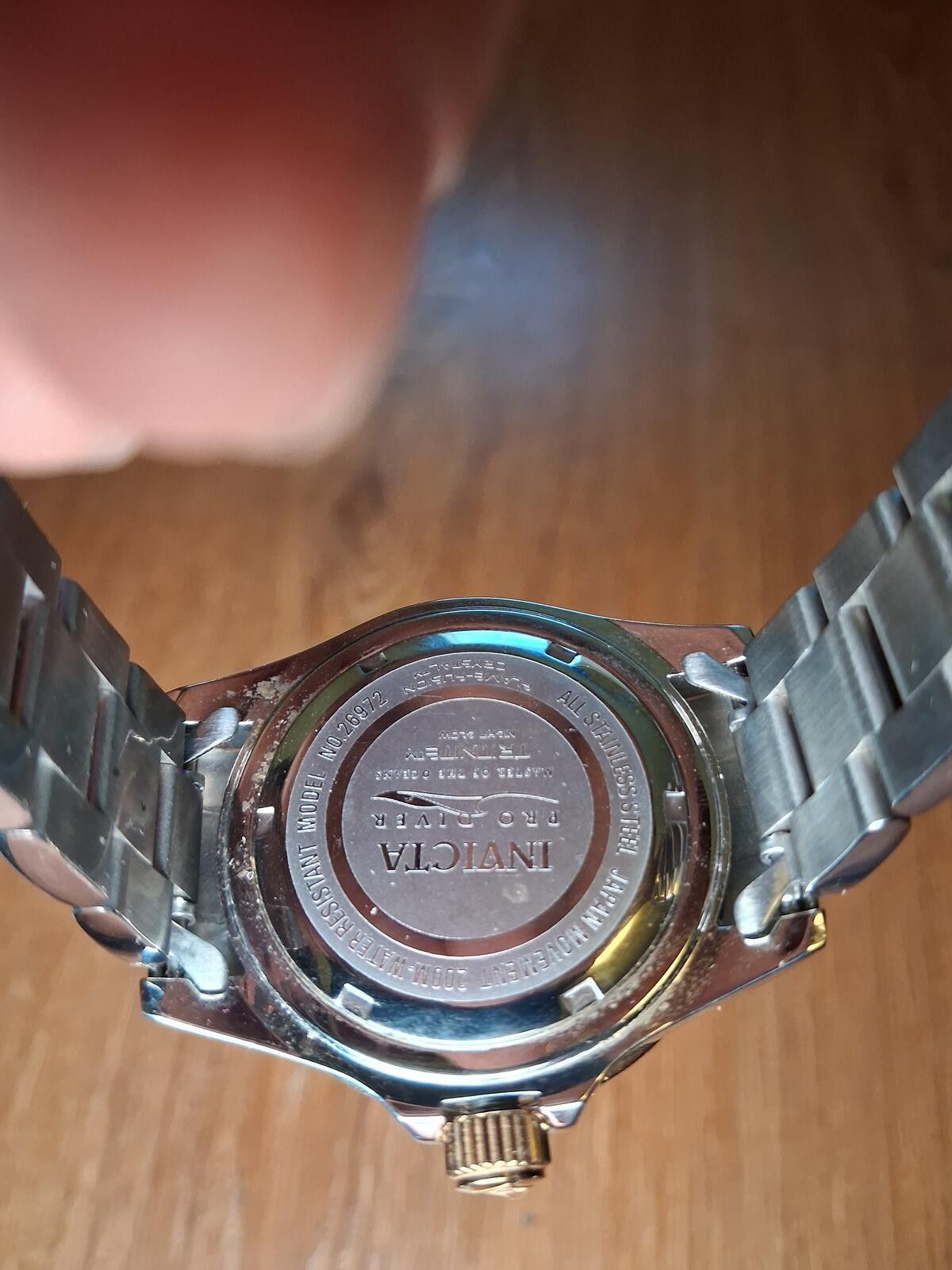 Invicta Invicta Mens Pro Diver Watch Silver Gold Blue Model 26972 Size ONE SIZE - 4 Thumbnail
