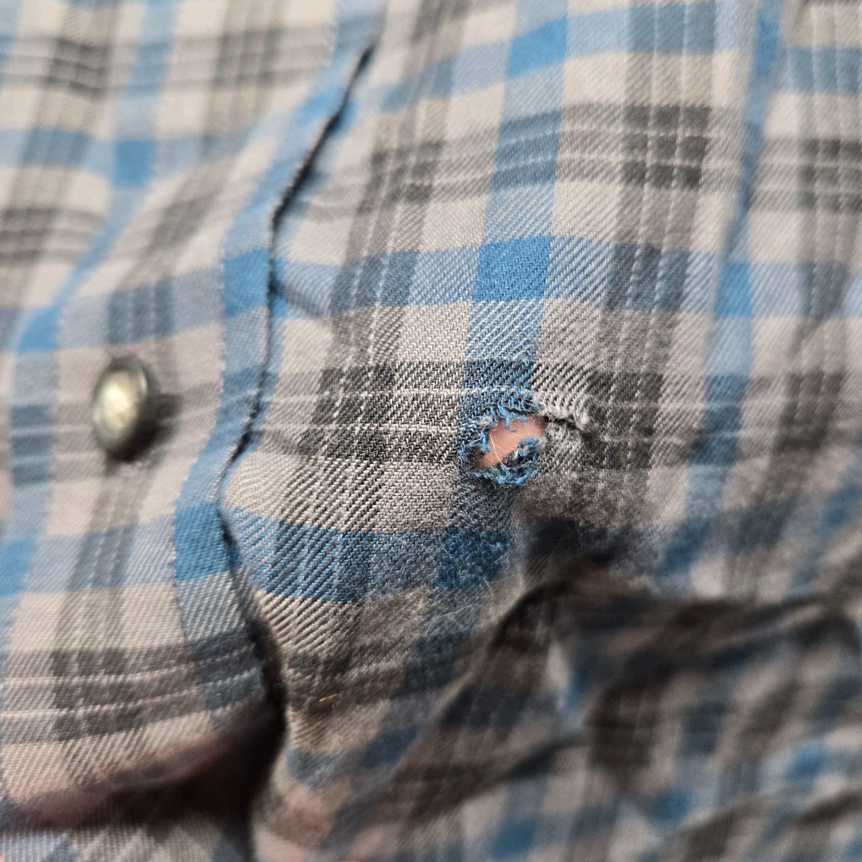 Van Heusen Van Heusen Shirt Adult Men's S Small Gray Blue Plaid Button Down Short Sleeve 14 Size US S / EU 44-46 / 1 - 4 Thumbnail