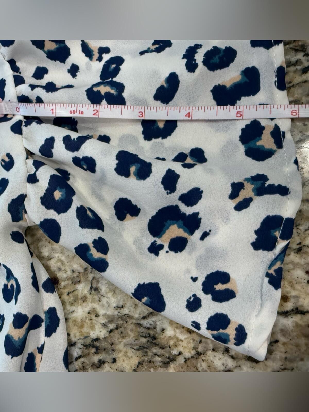 Other Red Lolly boho leopard print top white blue tan black SZ SM Size S / US 4 / IT 40 - 9 Thumbnail