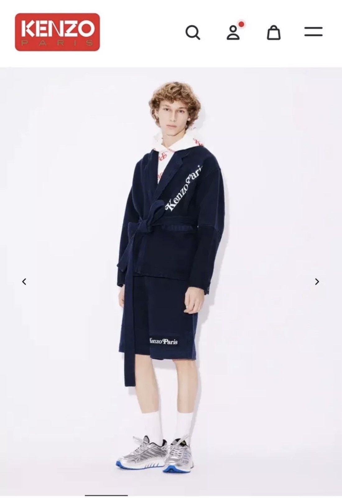 Kenzo KENZO X VERDY 'KENZO BY VERDY' JUDO SHORTS Size Medium Navy Size US 35 - 3 Thumbnail