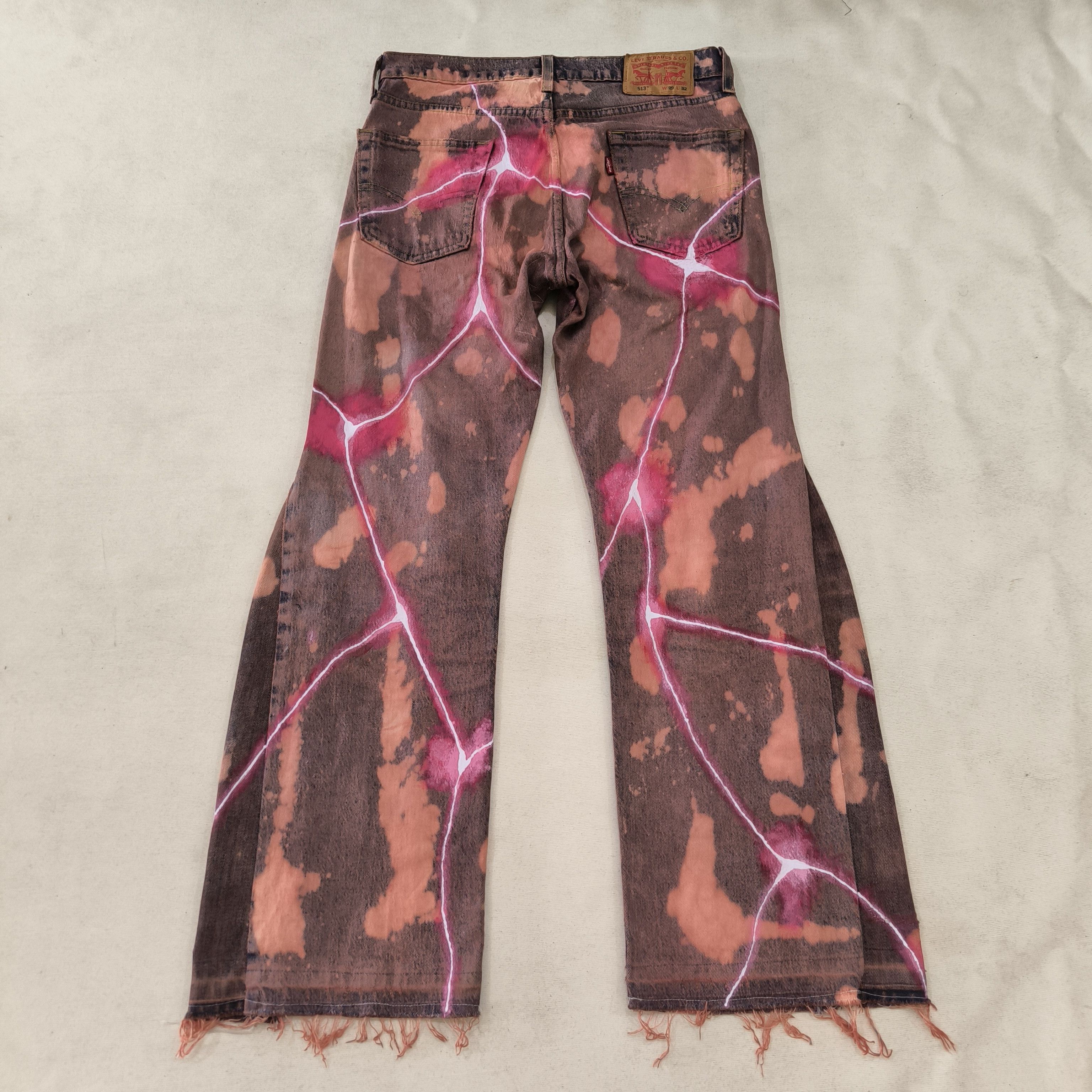 If Six Was Nine × Levi's Custom vintage levis flared red lighting jeans Size US 31 - 2 Thumbnail