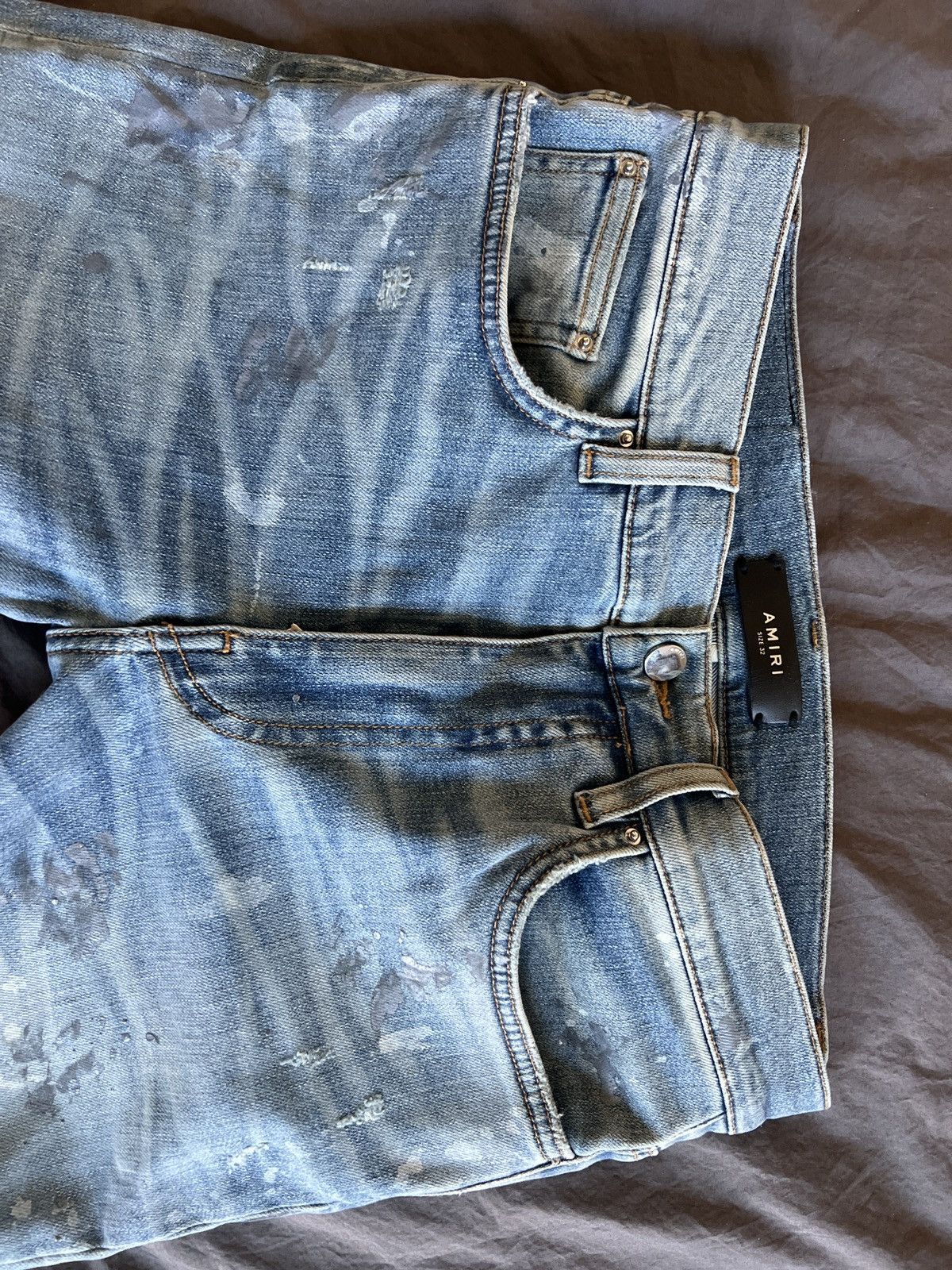 Amiri Amiri distressed painter jeans Size US 32 / EU 48 - 4 Thumbnail