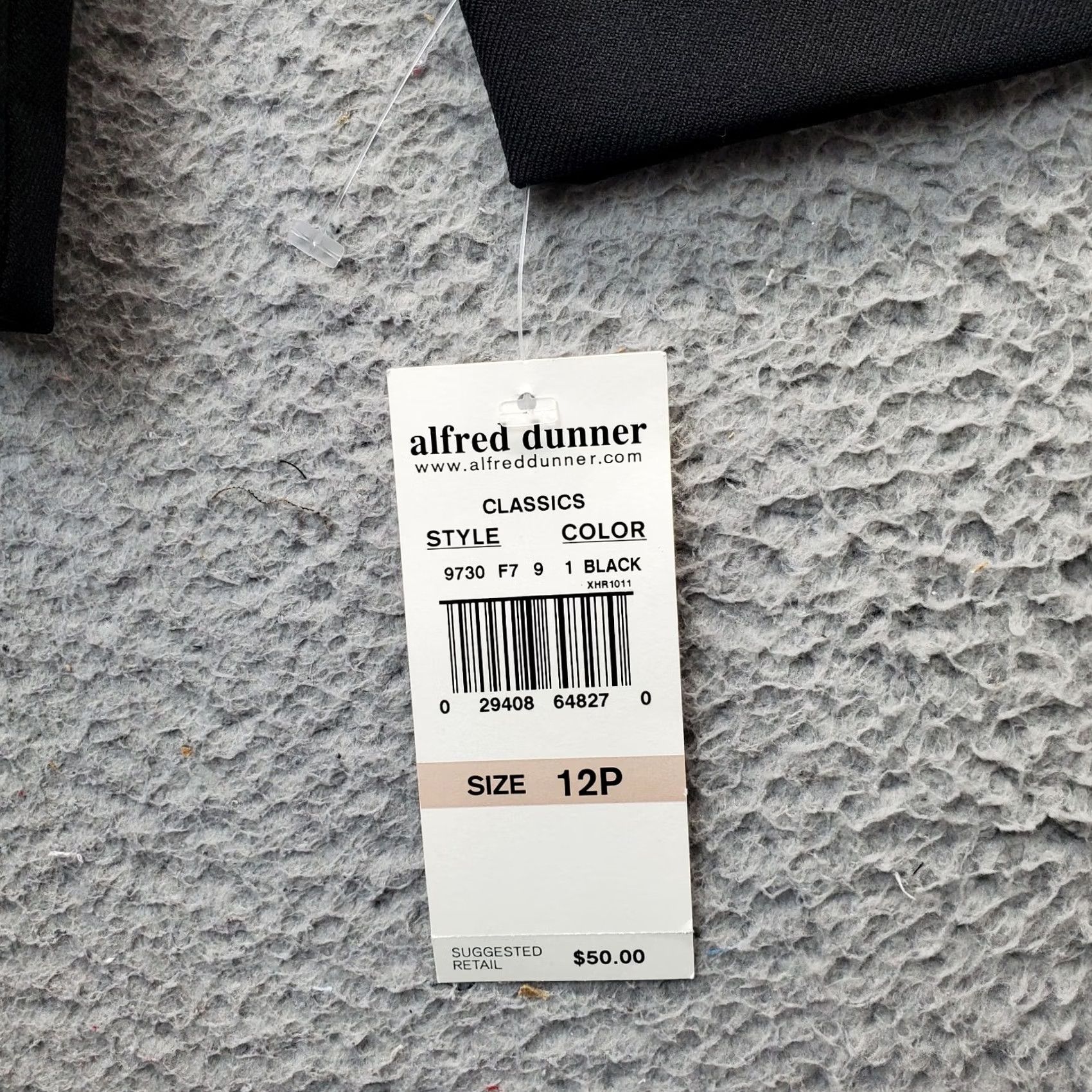 Vintage Alfred Dunner Blazer Womens Petite 12P Black Notch Lapel Single Breasted Blazer Size XL / US 12-14 / IT 48-50 - 3 Thumbnail