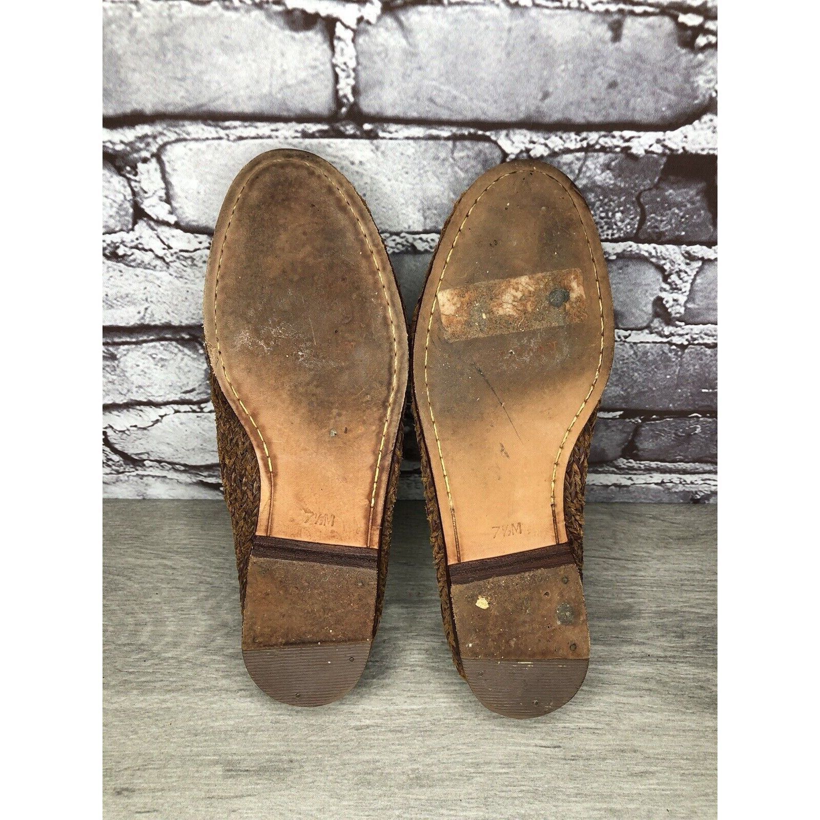 Cole Haan Cole Haan Resort Brown Leather Woven Basket Weave Woven Lace Size US 7.5 / IT 37.5 - 13 Thumbnail
