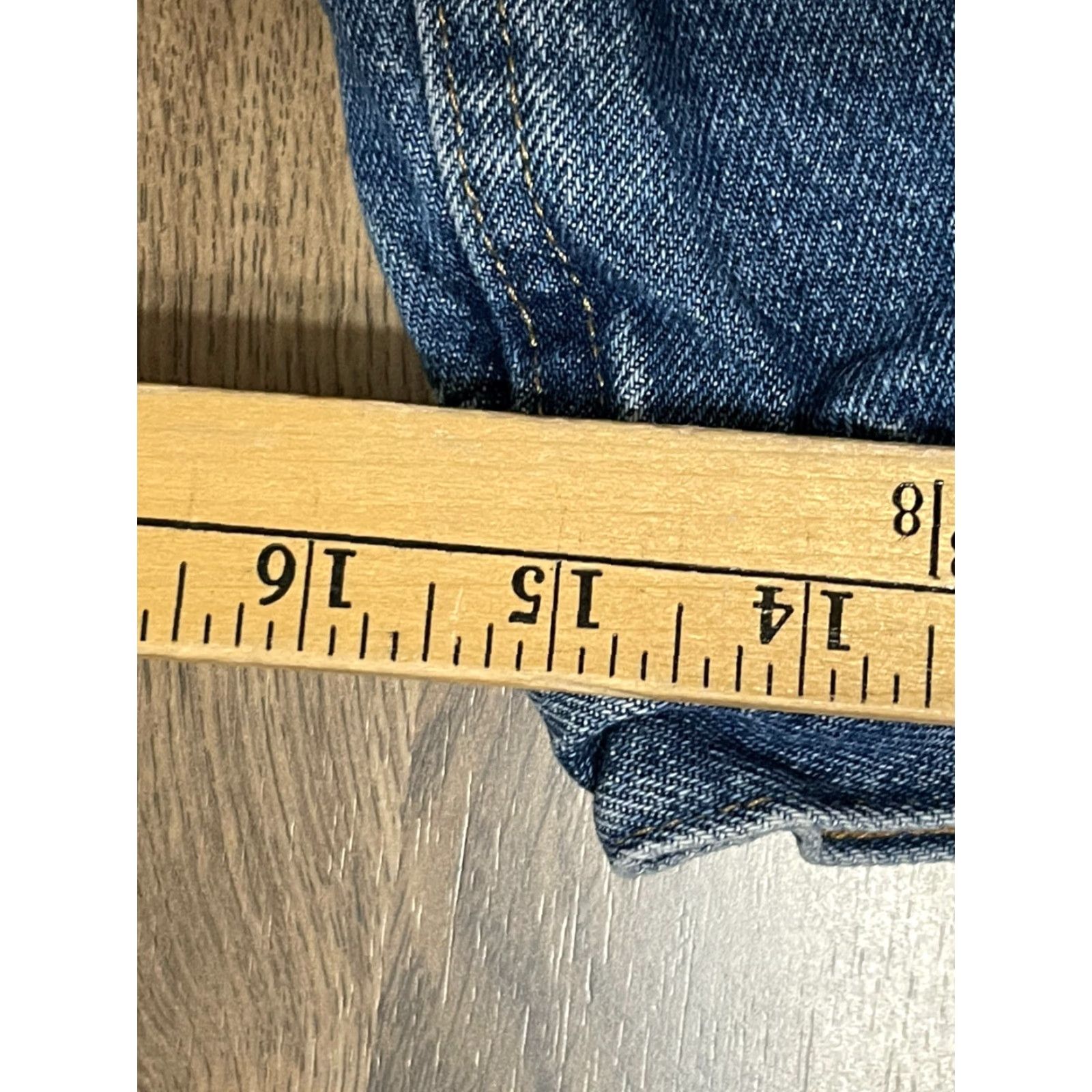 Wrangler Wrangler Jeans Men's 34x30 Blue Denim Straight Pockets Regular Waist 30in Front Size US 34 / EU 50 - 5 Thumbnail