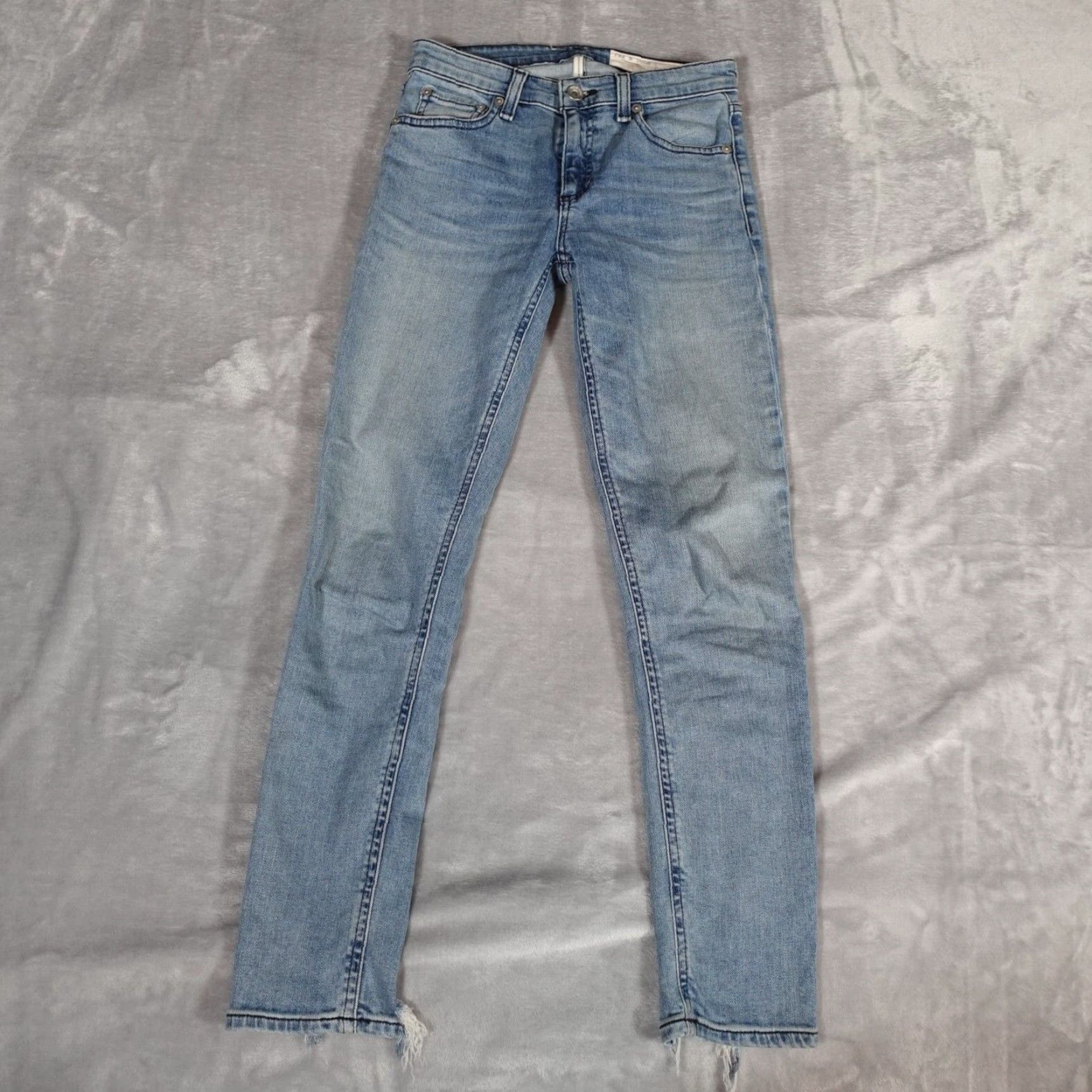 Rag & Bone Rag & Bone Distressed Ankle Jeans Women's 25 Slim Fit Blue Denim Size 42" / US 20 - 3 Thumbnail