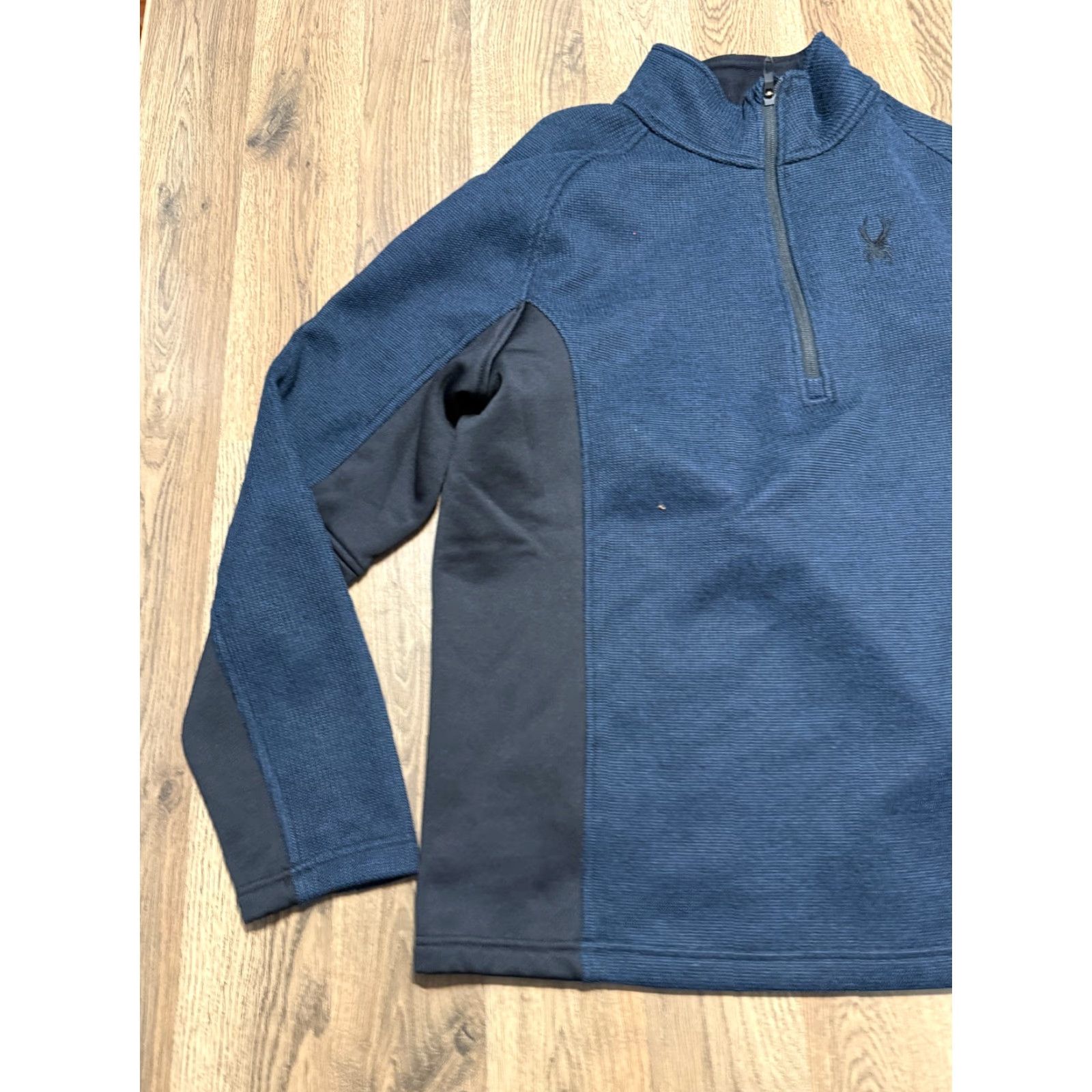 Spyder Spyder Sweater Men's XL Blue Black 1/4 Zipper Pullover Mock Neck Logo Zipper Pullover Regular Fit Vintage: No Size US XL / EU 56 / 4 - 3 Thumbnail
