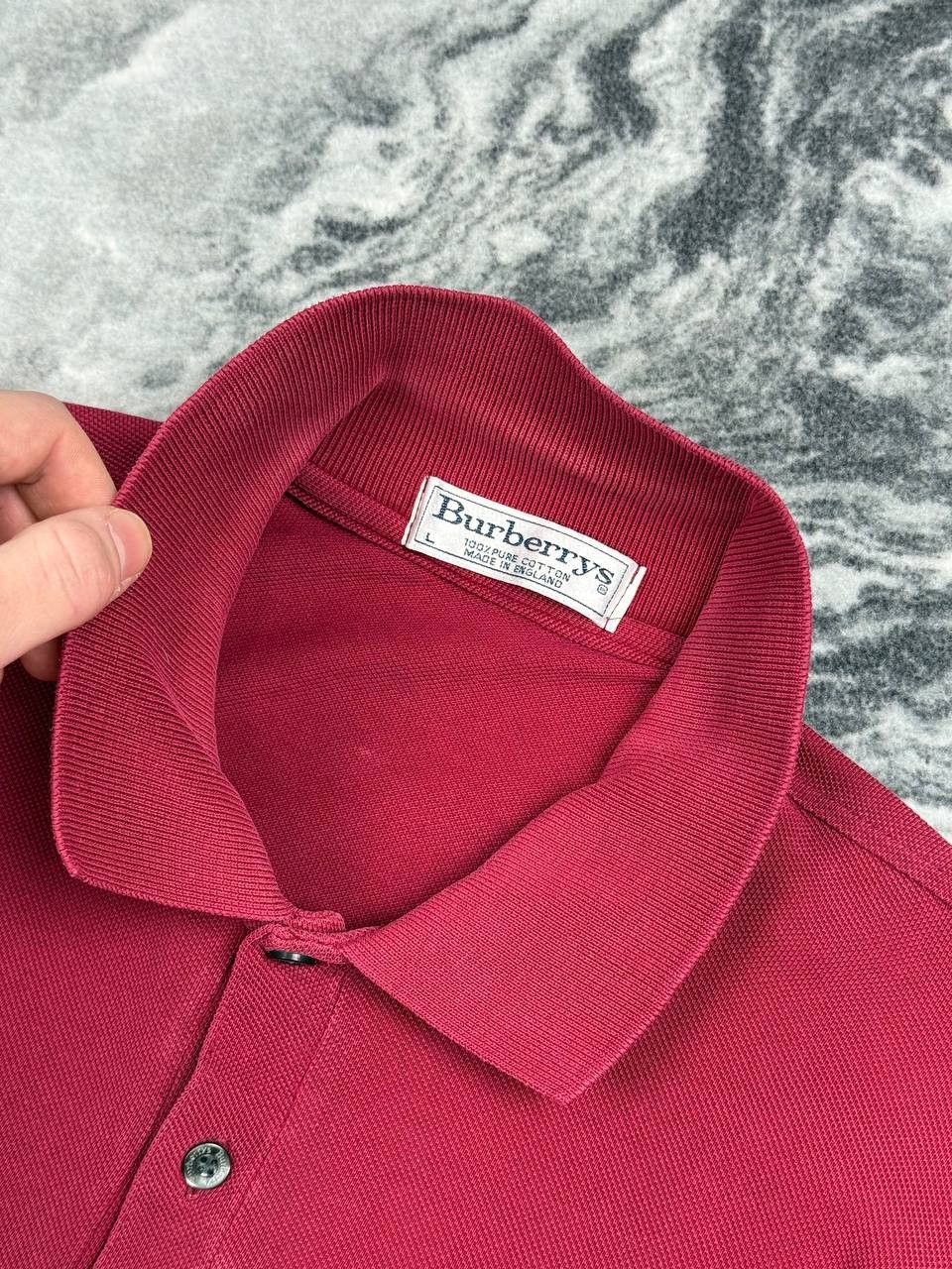 Burberry Vintage Burberrys Polo Shirt Long Sleeve 90s Size US L / EU 52-54 / 3 - 5 Thumbnail