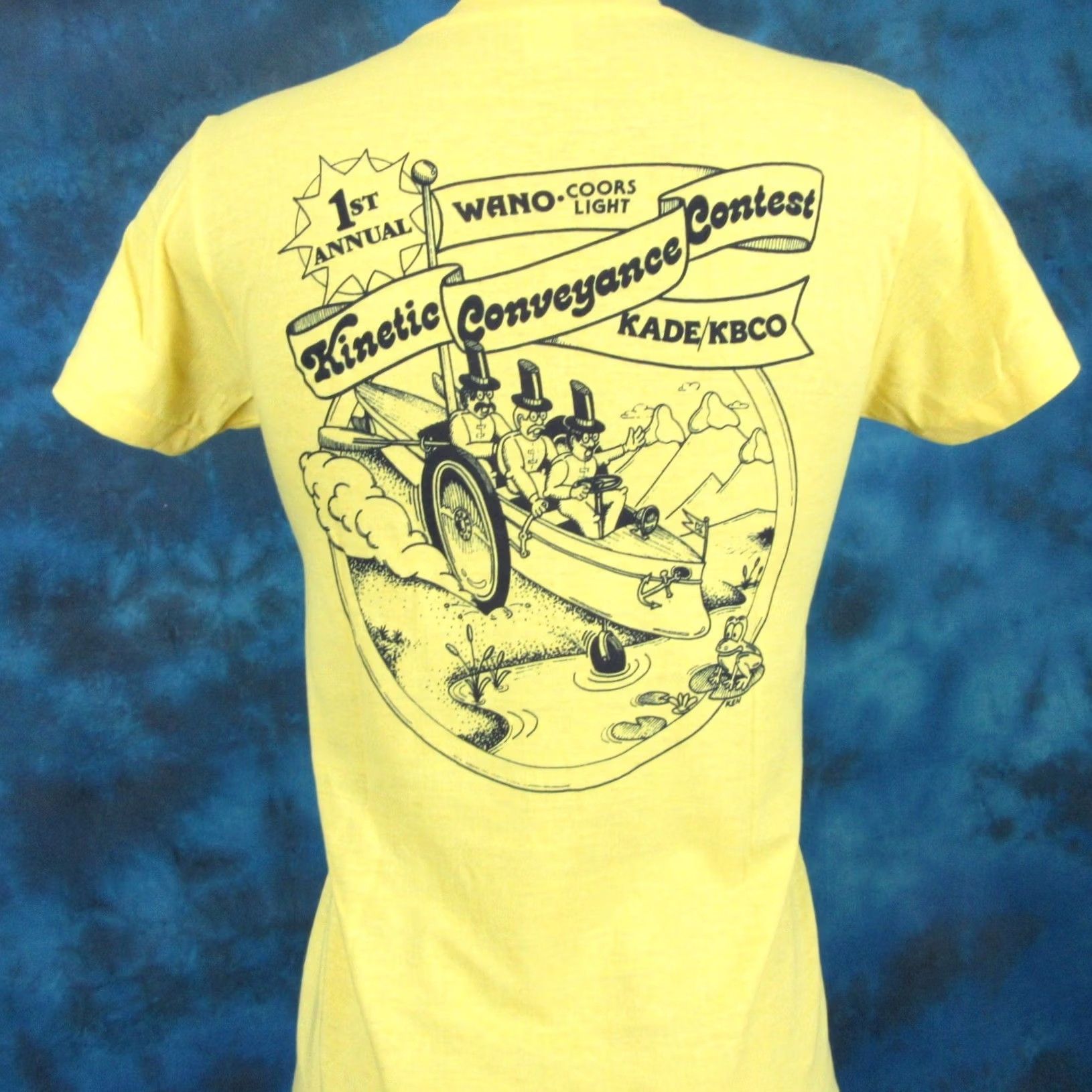 Vintage VINTAGE Coors Light T-Shirt XS Mens 80s 90s Yellow Crew Neck Short Sleeve Deadstock Unwashed Vintage Condition Size US XS / EU 42 / 0 - 4 Thumbnail