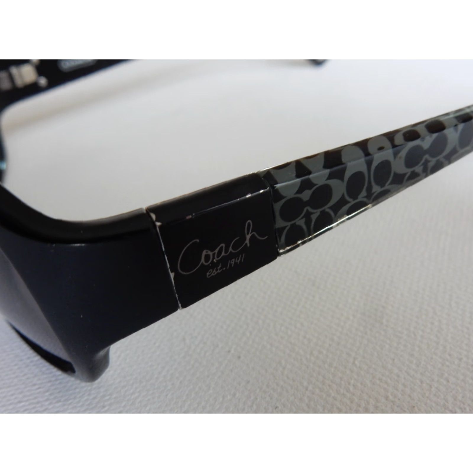 Coach VINTAGE Coach Sunglasses Women's 56mm Black UV Protection Designer Accessories Size ONE SIZE - 4 Thumbnail