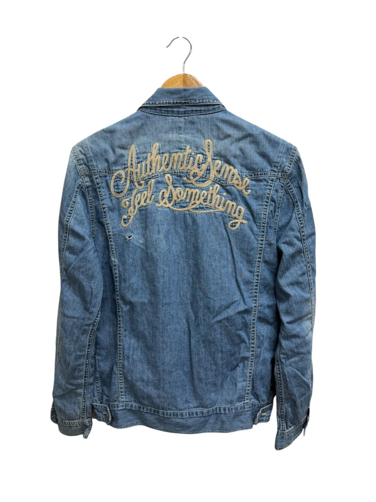 Japanese Brand Stooge & Co Union Made Button Chambray Denim Jacket Size US S / EU 44-46 / 1 - 1 Thumbnail