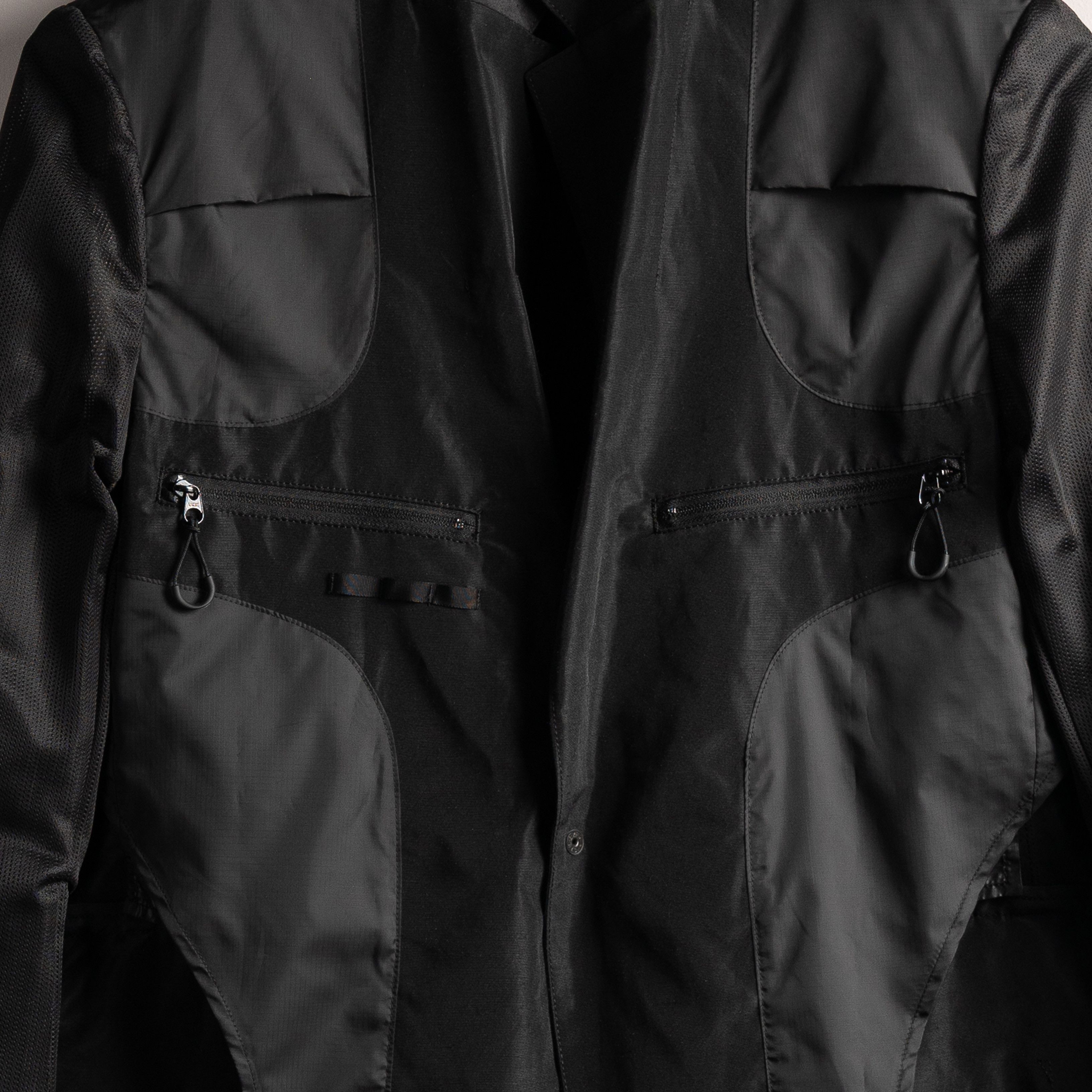 Comme des Garcons Homme Comme Des Garcons Homme SS25 Shimmer Technical Blazer Black Size US L / EU 52-54 / 3 - 13 Thumbnail