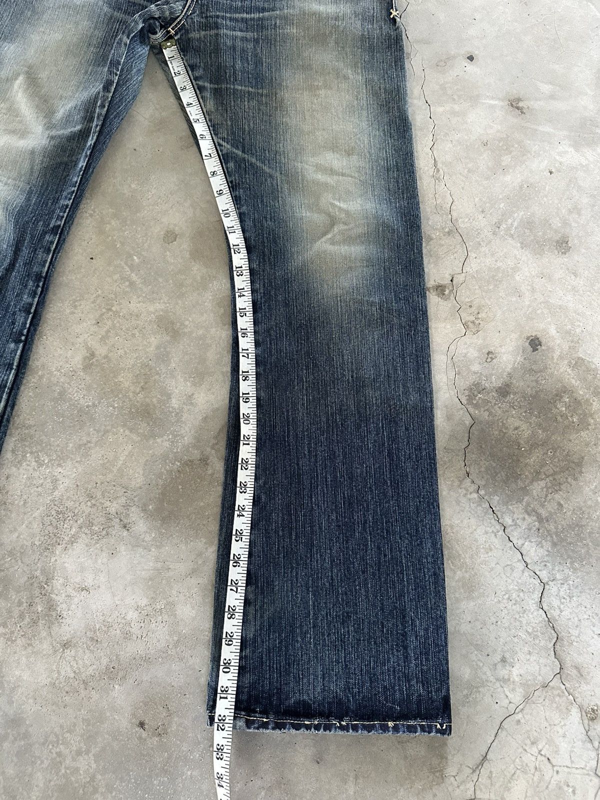 If Six Was Nine Flare Jeans Lee Riders Bootcut Denim Jeans Size US 31 - 9 Thumbnail