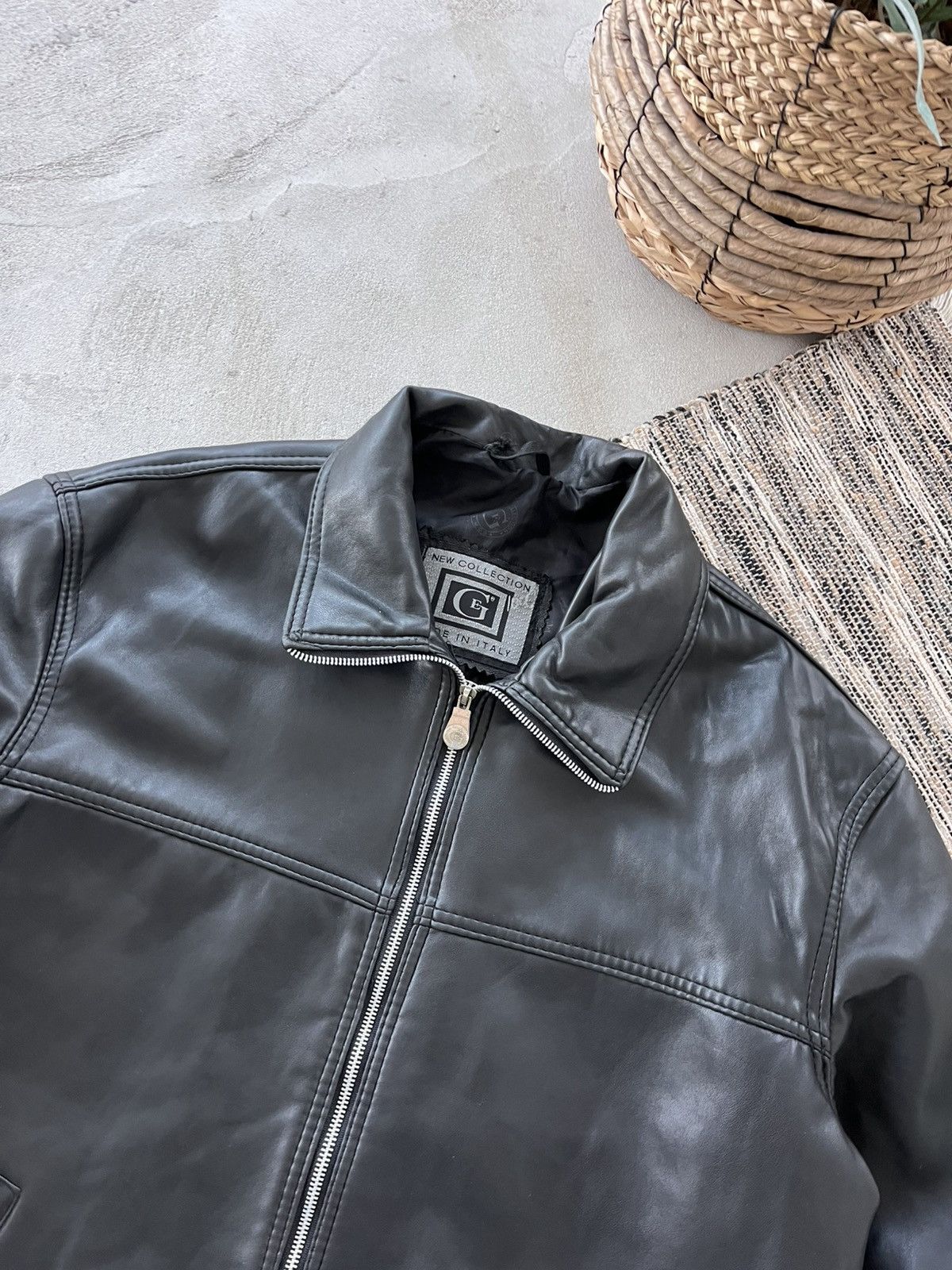 Genuine Leather Vintage Faux Leather Coach Bomber Jacket High Neck Y2K Size US L / EU 52-54 / 3 - 6 Thumbnail