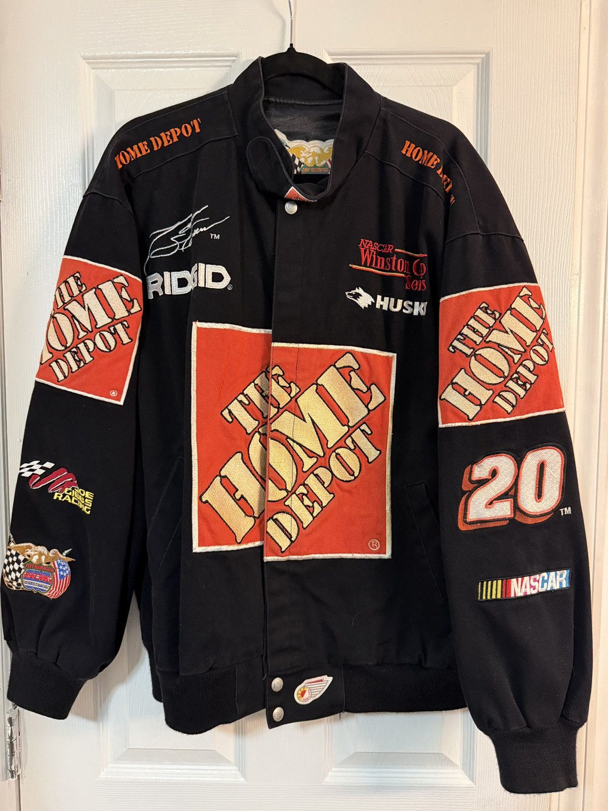 NASCAR Vintage NASCAR Racing Jacket Tony Stewart Home Depot Size US XL / EU 56 / 4 - 1 Thumbnail