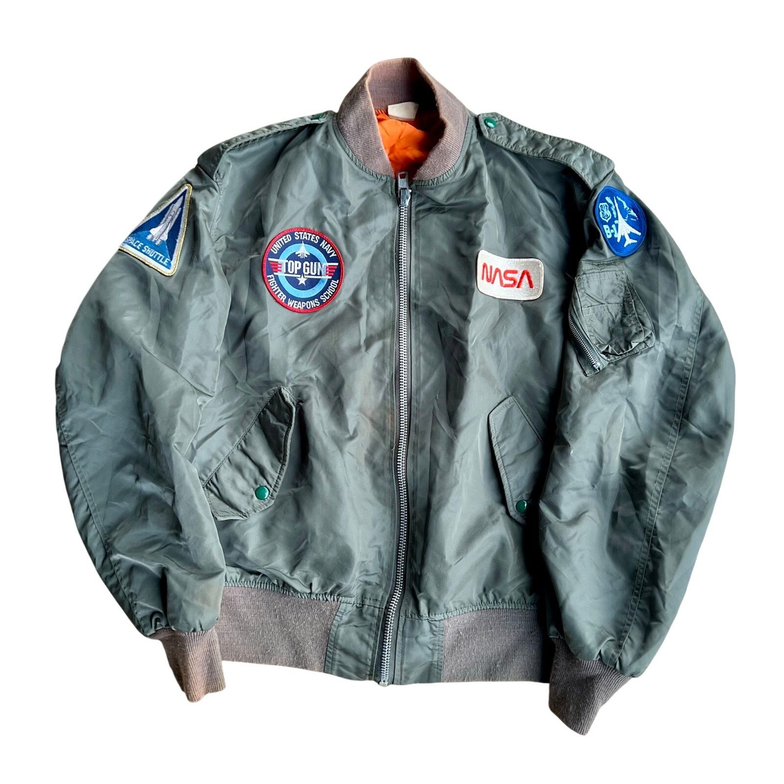 Other Vintage 80's NASA Space Camp Flight Green Jacket Large 21x28 Size US L / EU 52-54 / 3 - 1 Thumbnail