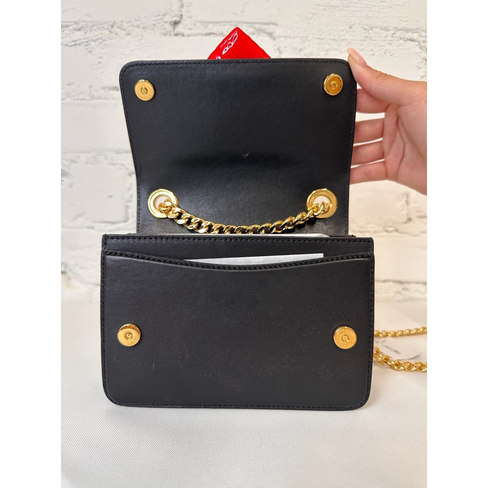 Moschino SS23 MOSCHINO Couture Jeremy Scott Black Leather Red Heart Size ONE SIZE - 16 Thumbnail